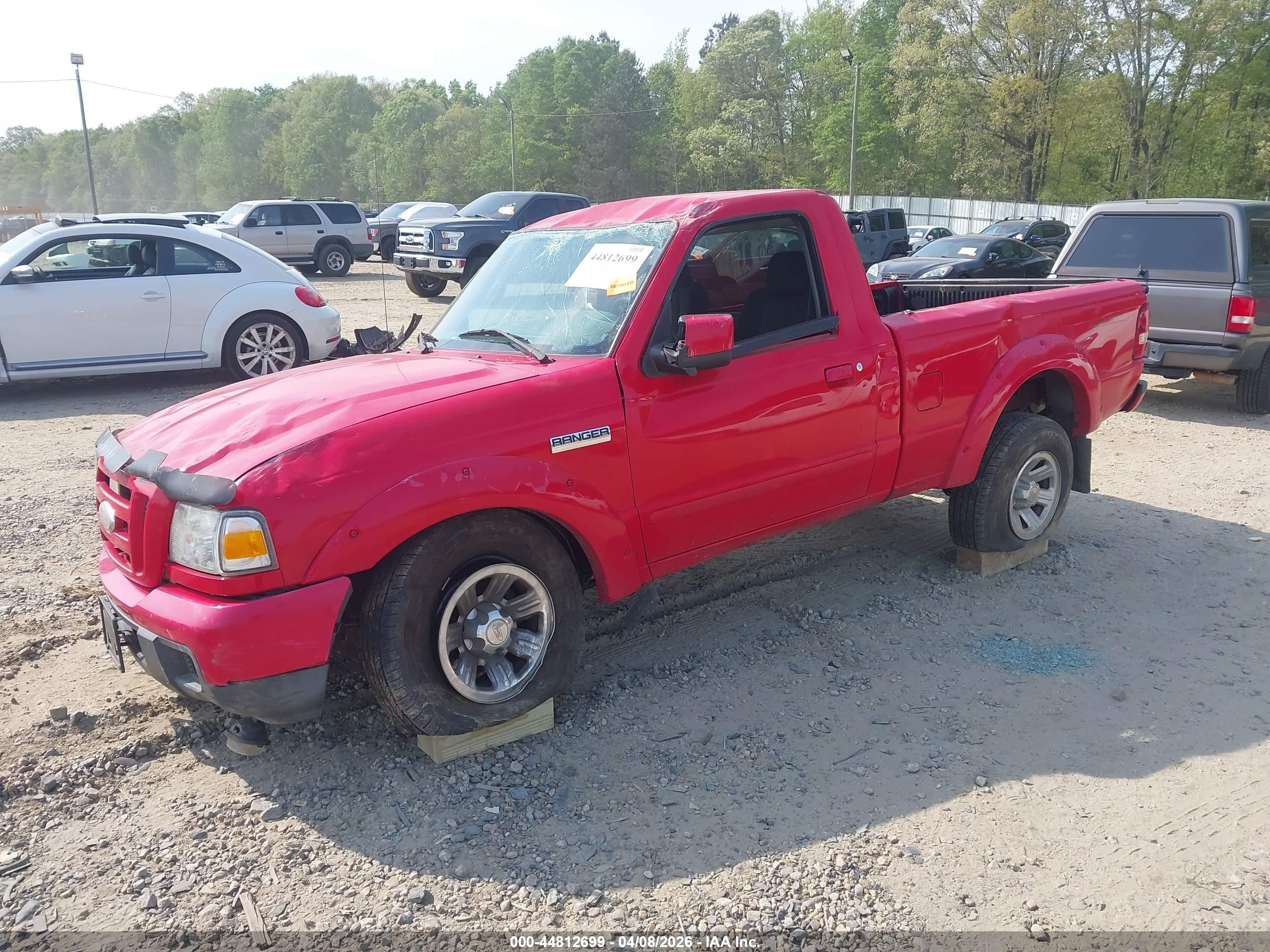 2007 Ford Ranger Sport/stx/xl/xlt Red vin: 1FTYR10U77PA32530