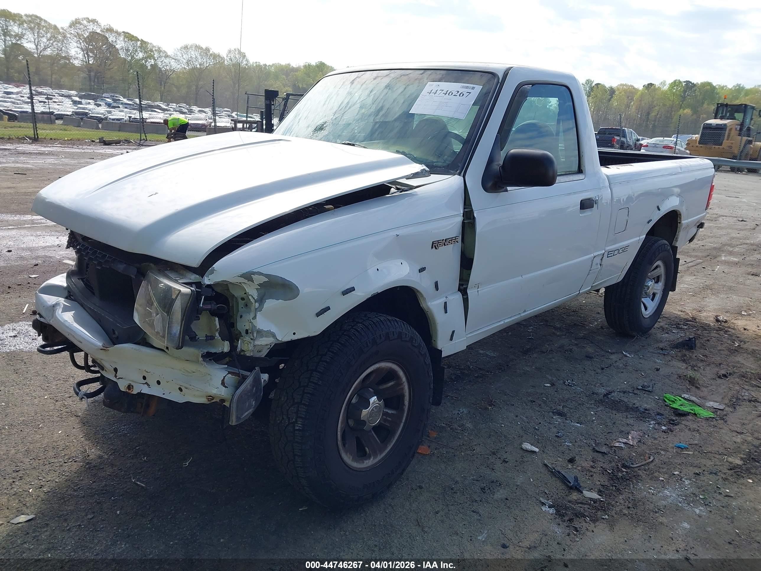 2001 Ford Ranger Edge/xl/xlt White vin: 1FTYR10U81TA54793