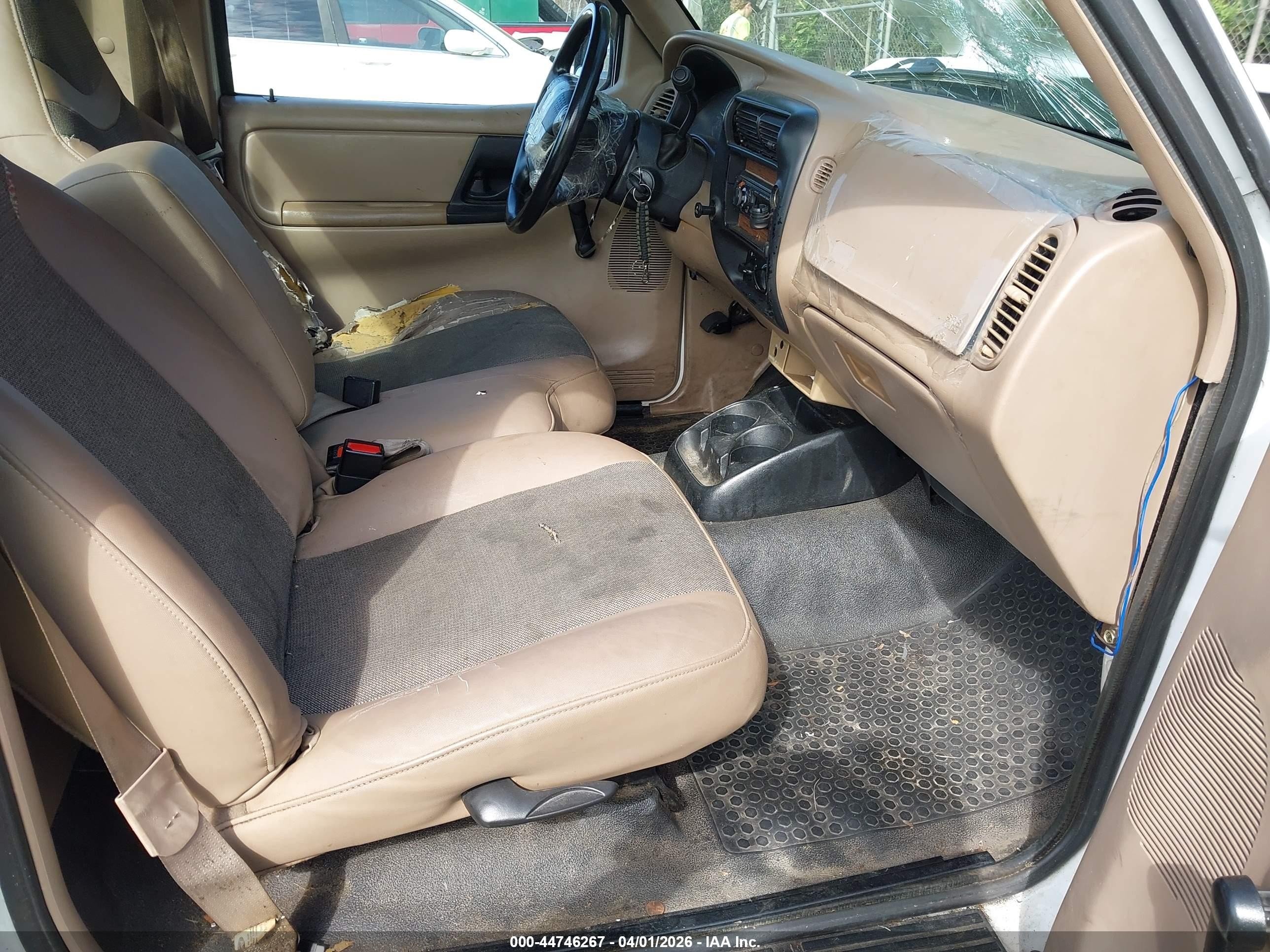 2001 Ford Ranger Edge/xl/xlt White vin: 1FTYR10U81TA54793