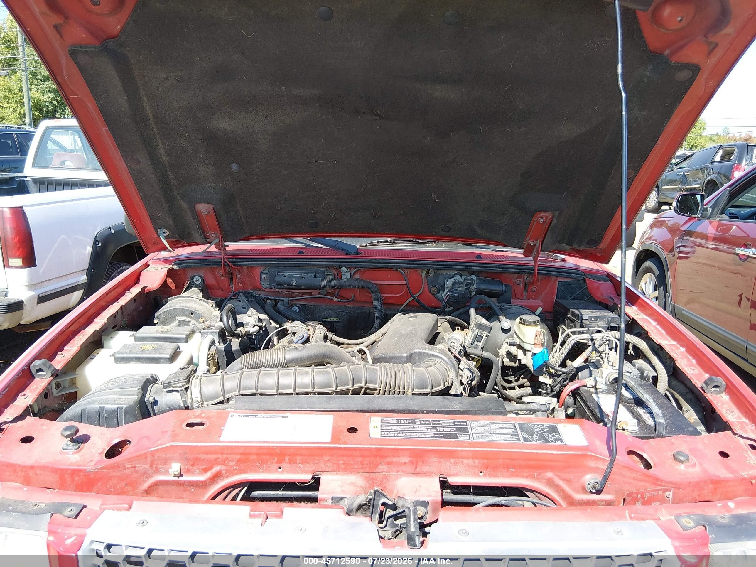 2002 Ford Ranger Edge/xl/xlt Красный vin: 1FTYR10U82PB53348