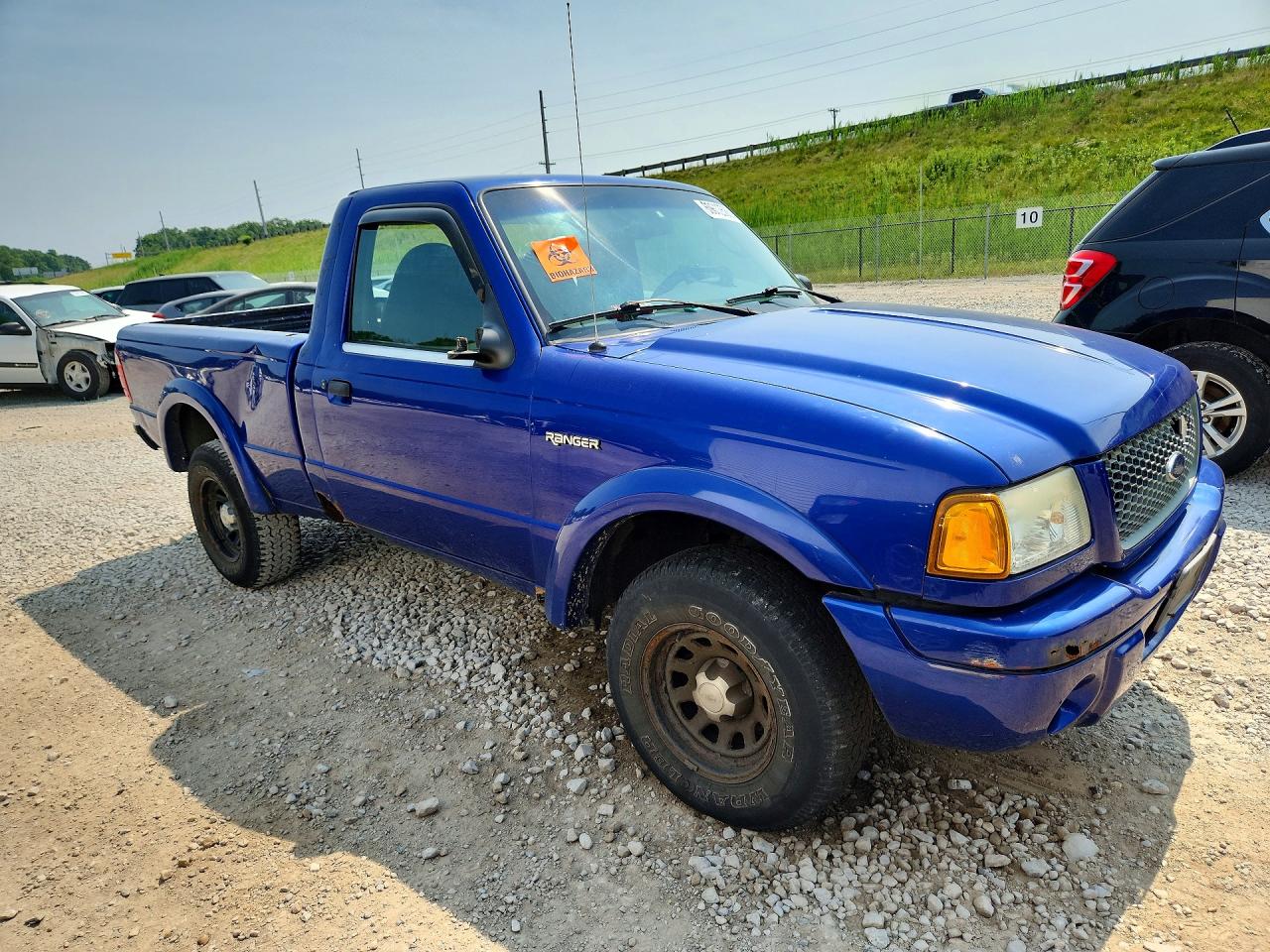 2003 Ford Ranger Raptor Blue vin: 1FTYR10U83TA41402