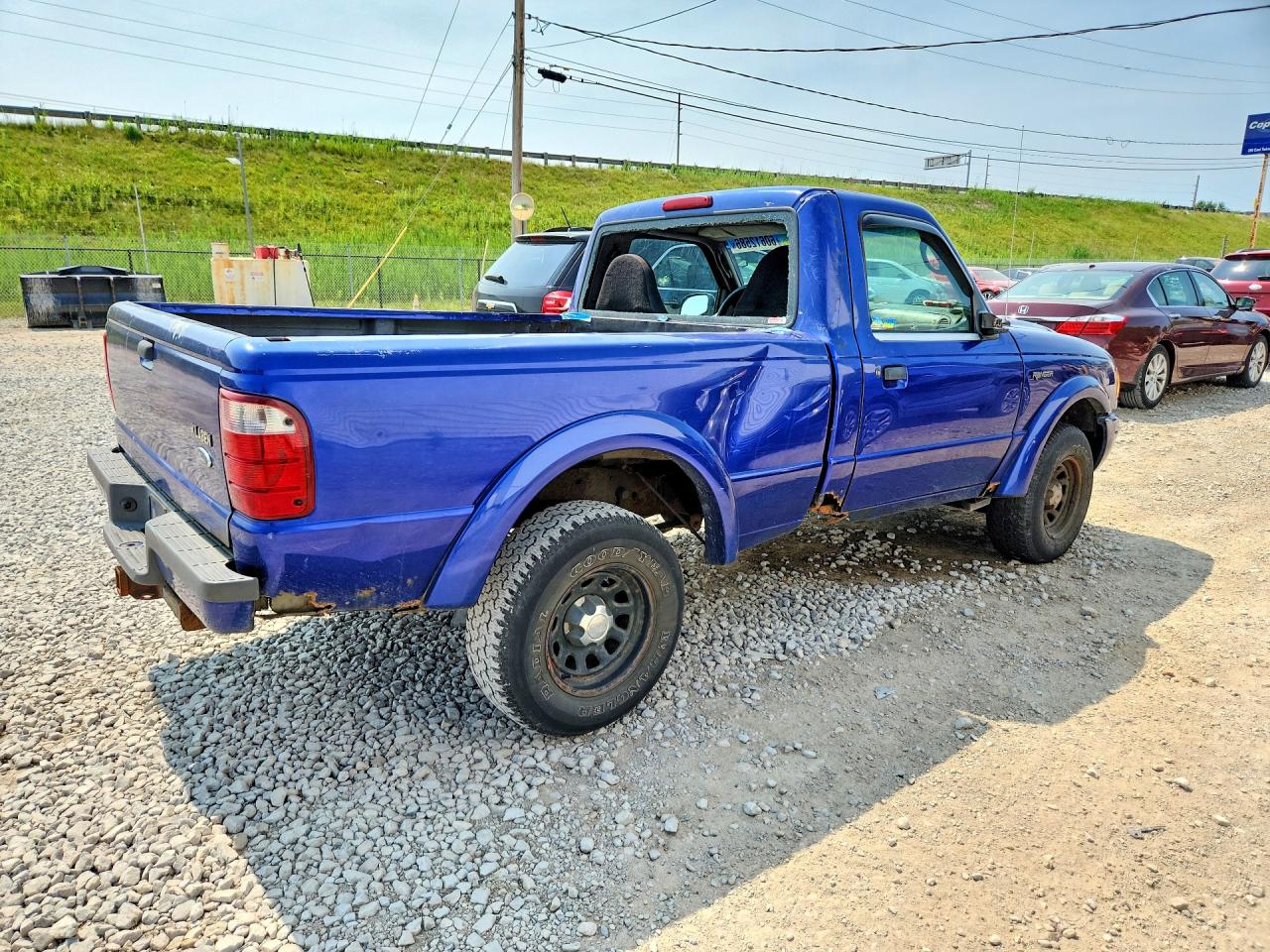 2003 Ford Ranger Raptor Blue vin: 1FTYR10U83TA41402