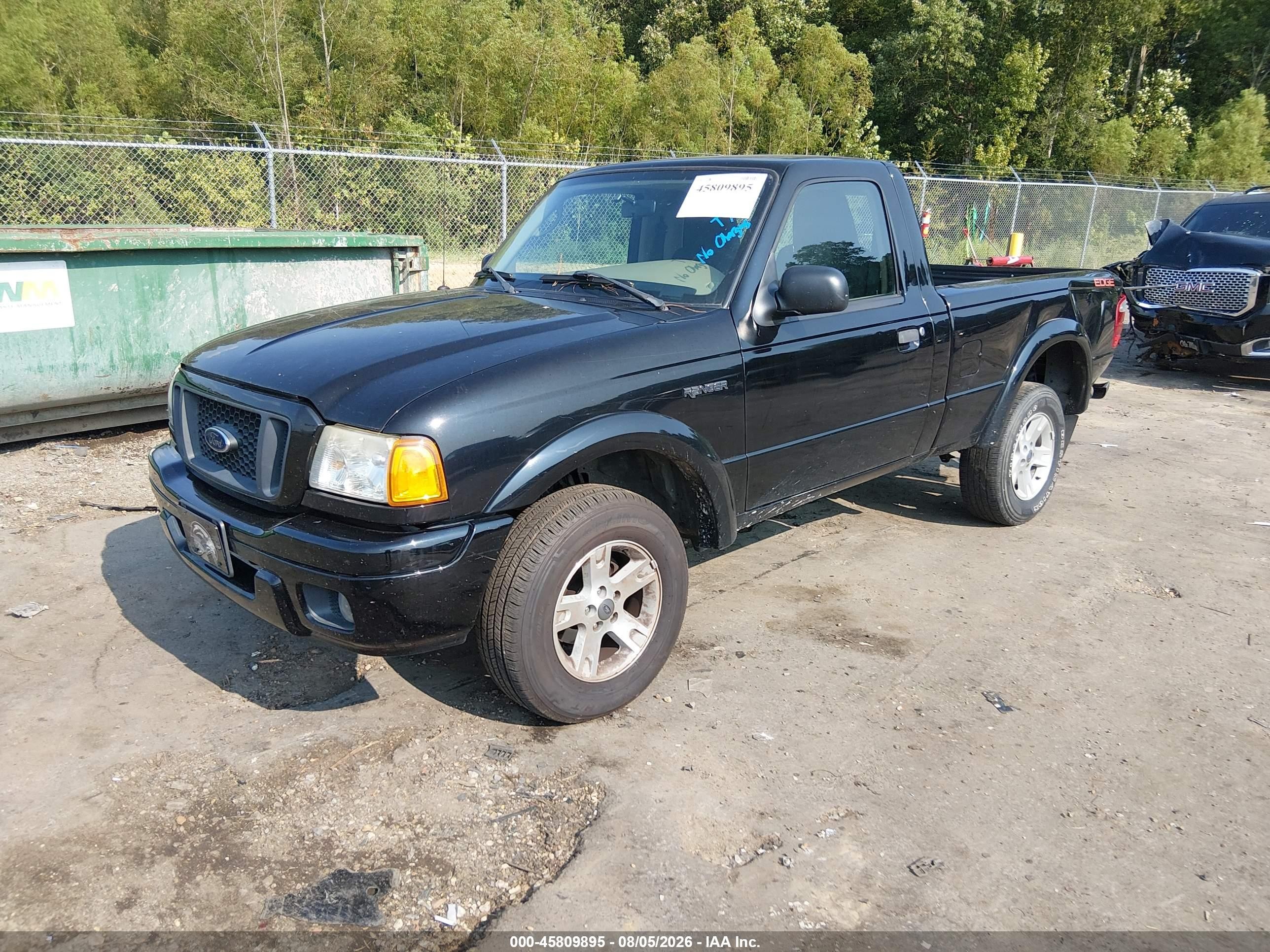 2005 Ford Ranger Edge/stx/xl/xls/xlt Черный vin: 1FTYR10U85PA39595