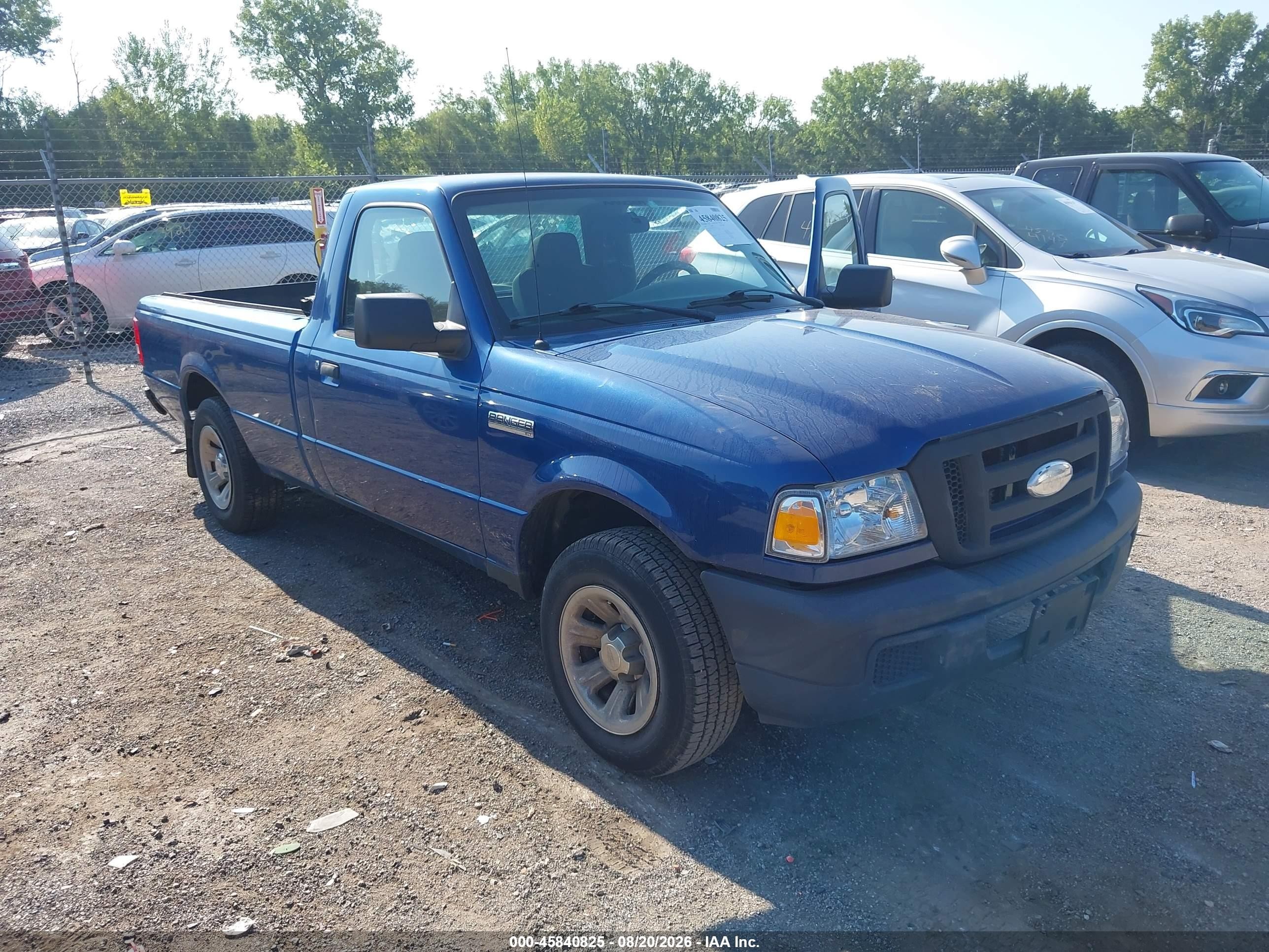 2007 Ford Ranger Sport/stx/xl/xlt Blue vin: 1FTYR10U87PA85379