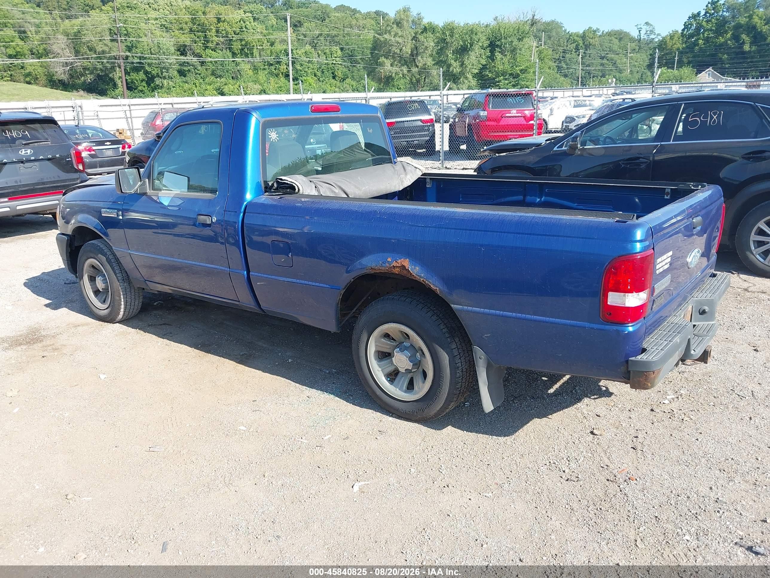 2007 Ford Ranger Sport/stx/xl/xlt Blue vin: 1FTYR10U87PA85379