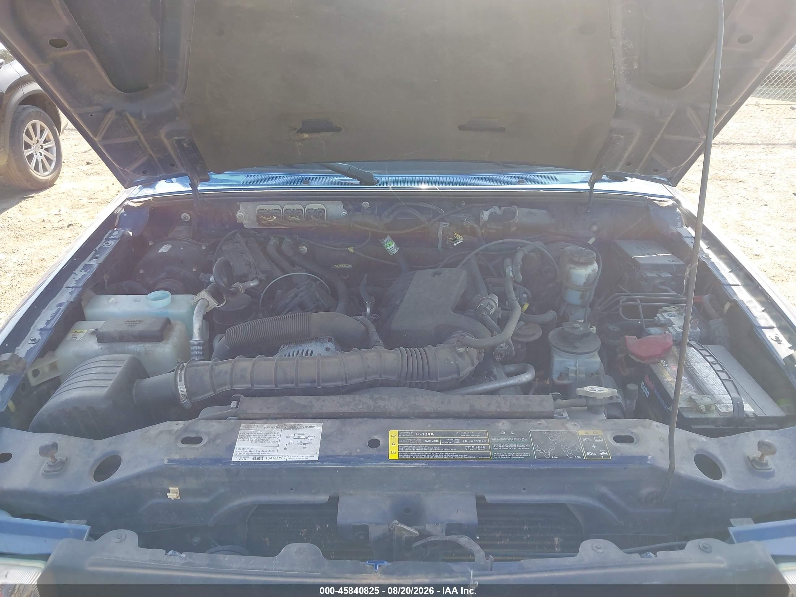 2007 Ford Ranger Sport/stx/xl/xlt Blue vin: 1FTYR10U87PA85379