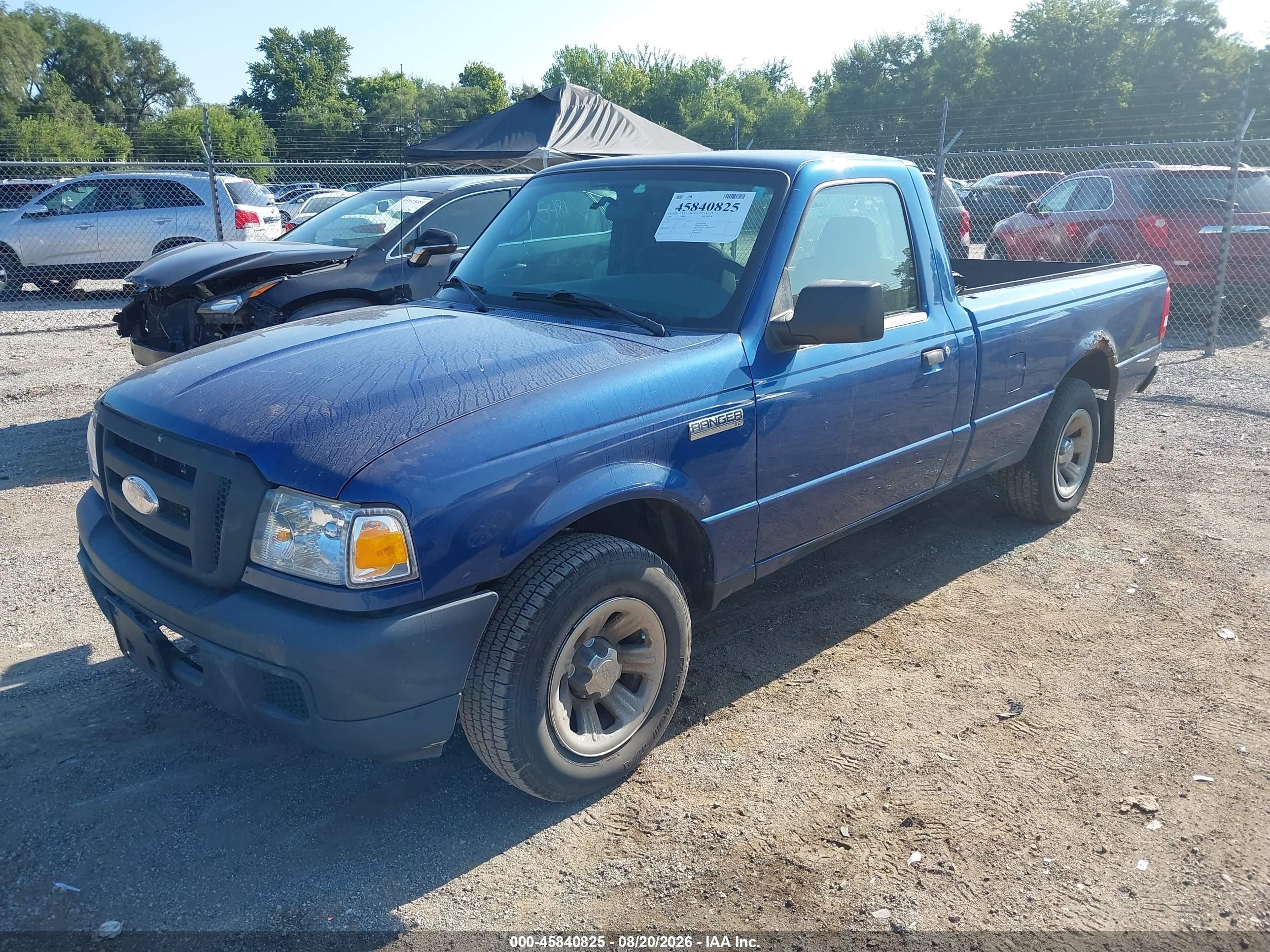 2007 Ford Ranger Sport/stx/xl/xlt Blue vin: 1FTYR10U87PA85379
