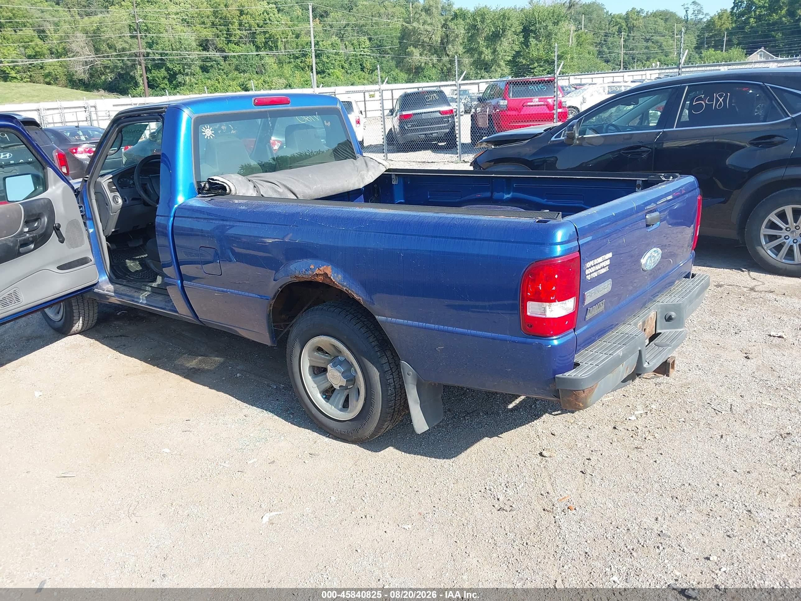 2007 Ford Ranger Sport/stx/xl/xlt Blue vin: 1FTYR10U87PA85379