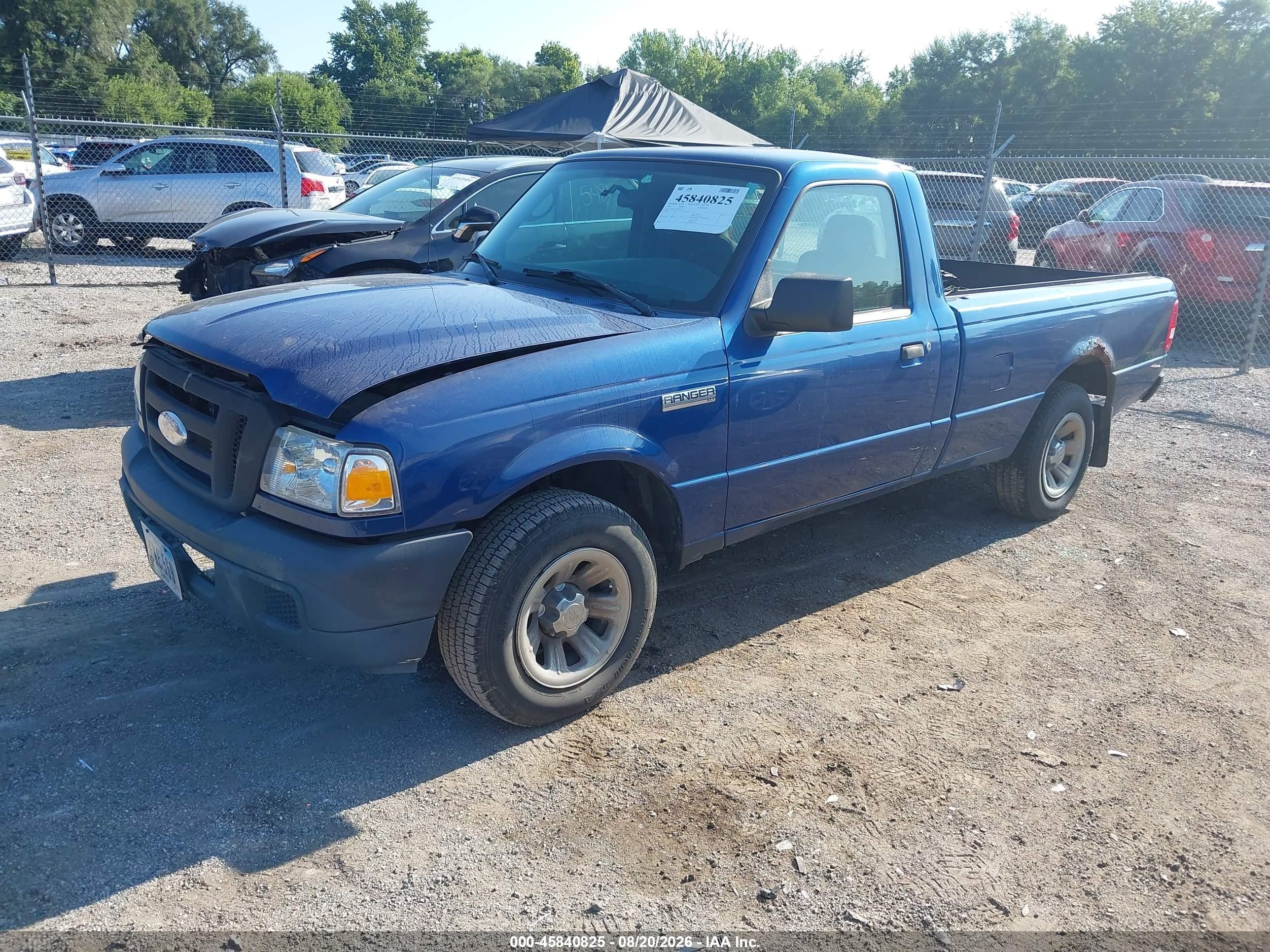 2007 Ford Ranger Sport/stx/xl/xlt Blue vin: 1FTYR10U87PA85379