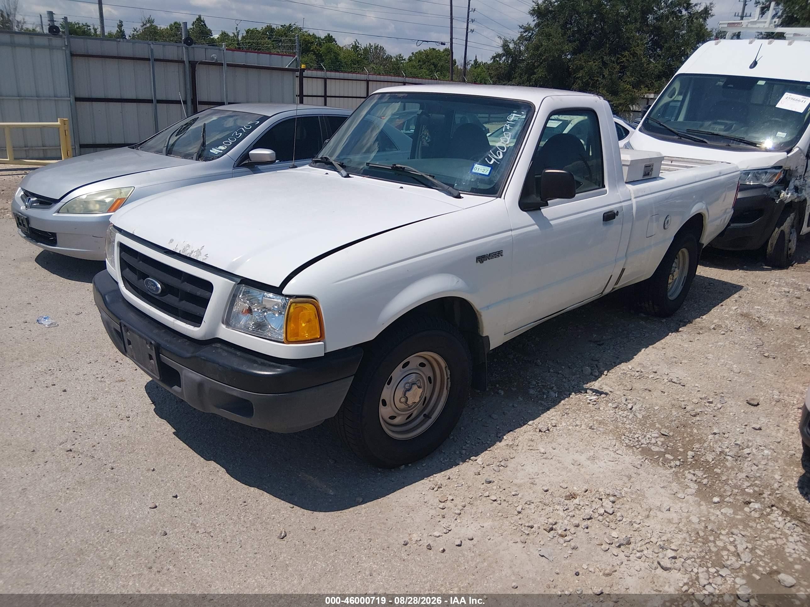 2001 Ford Ranger Edge/xl/xlt White vin: 1FTYR10U91TA72476