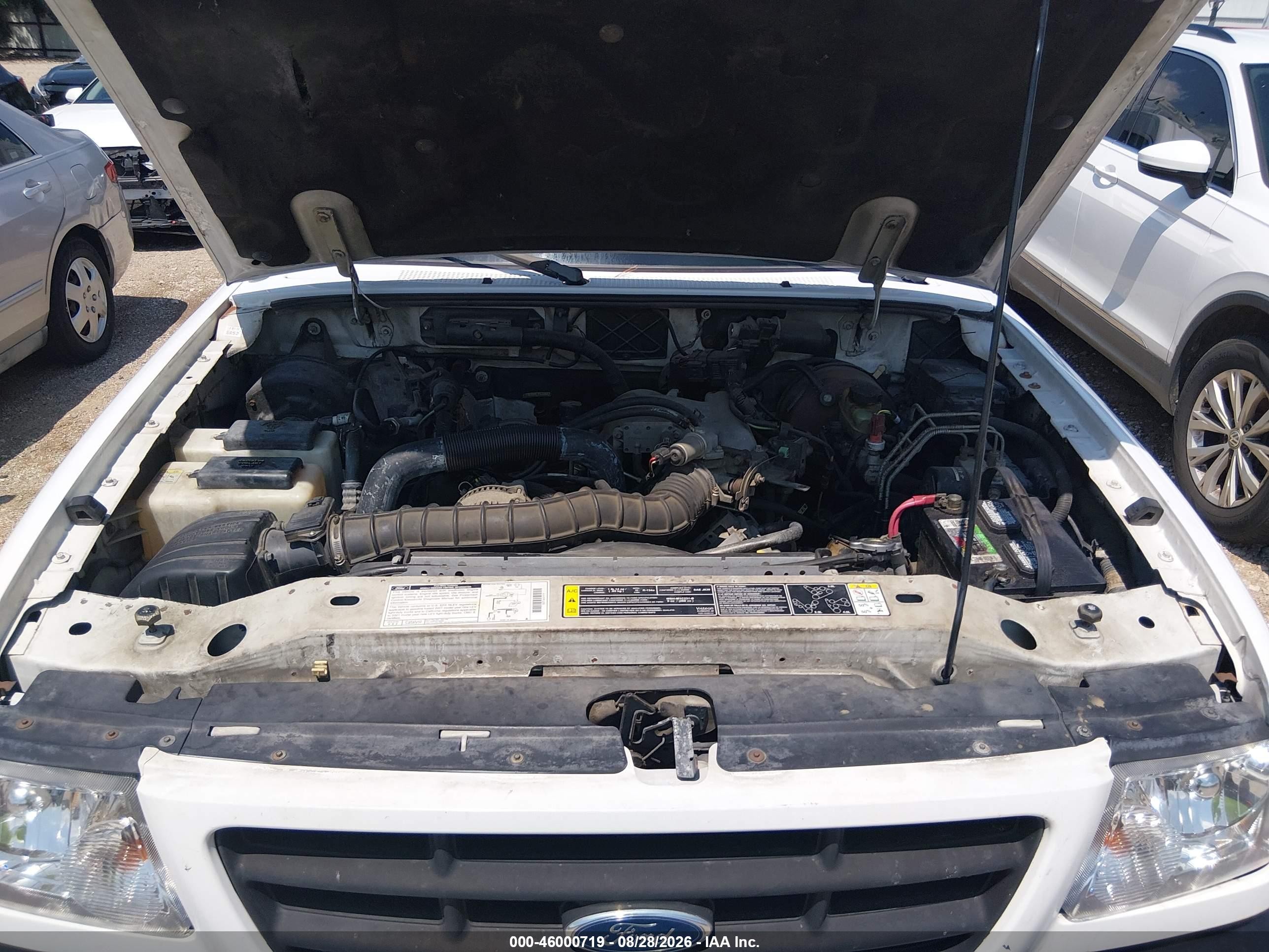 2001 Ford Ranger Edge/xl/xlt White vin: 1FTYR10U91TA72476