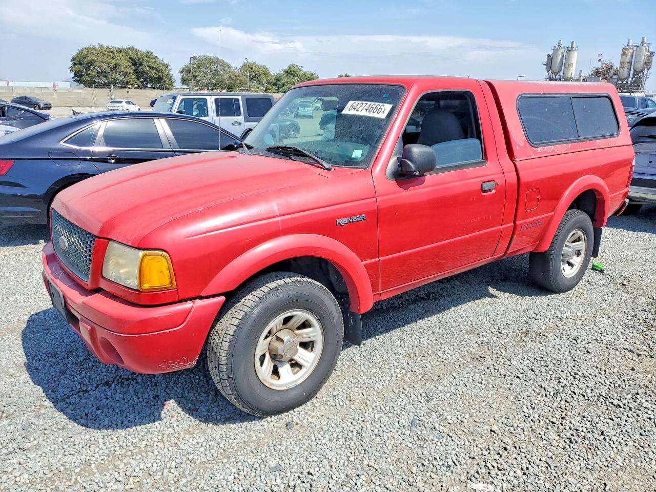 2002 Ford Ranger Red vin: 1FTYR10U92PB74760
