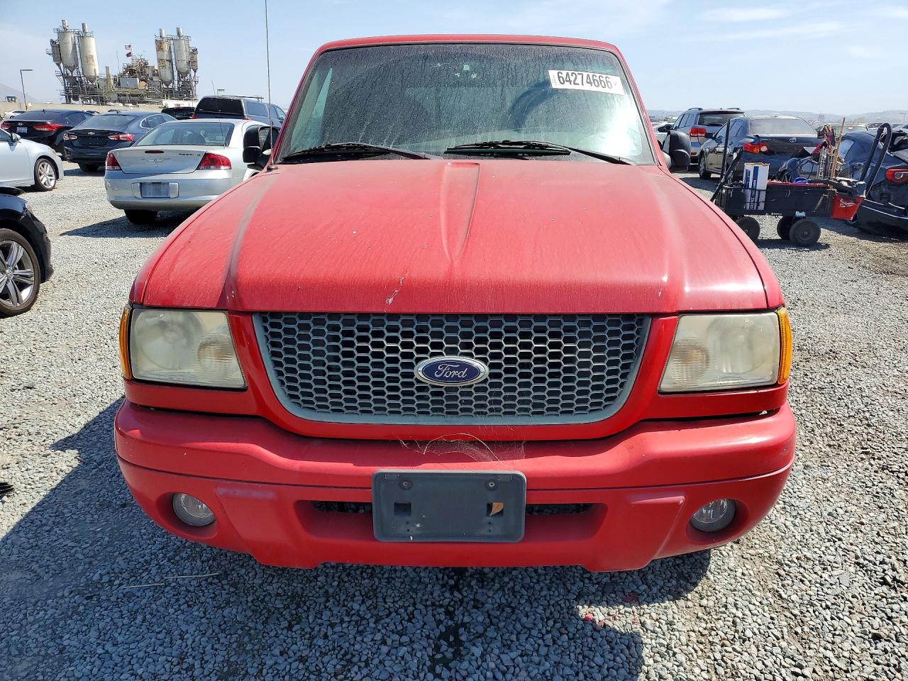 2002 Ford Ranger Red vin: 1FTYR10U92PB74760