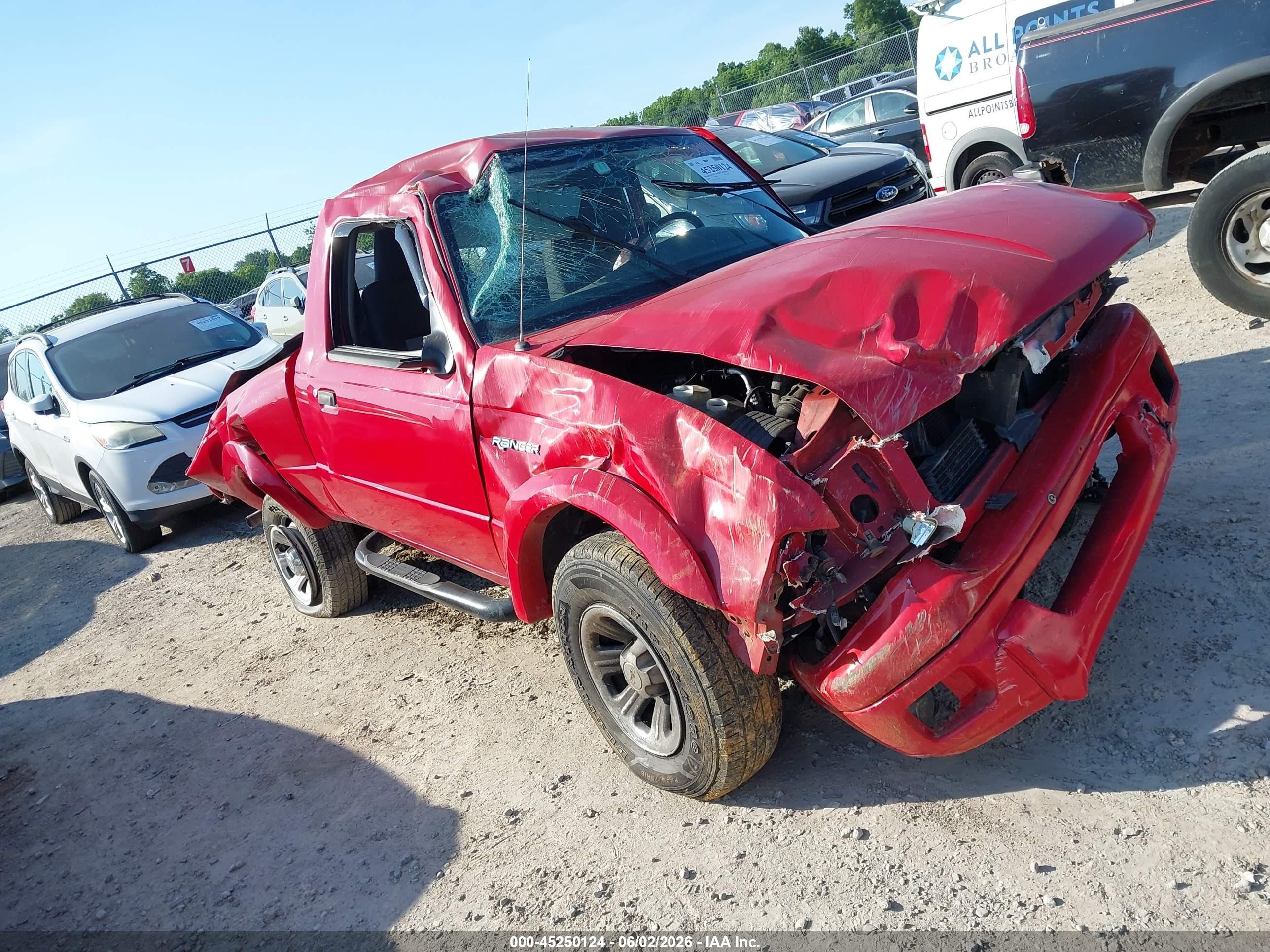 2004 Ford Ranger Edge/xl/xlt Red vin: 1FTYR10U94PB28784