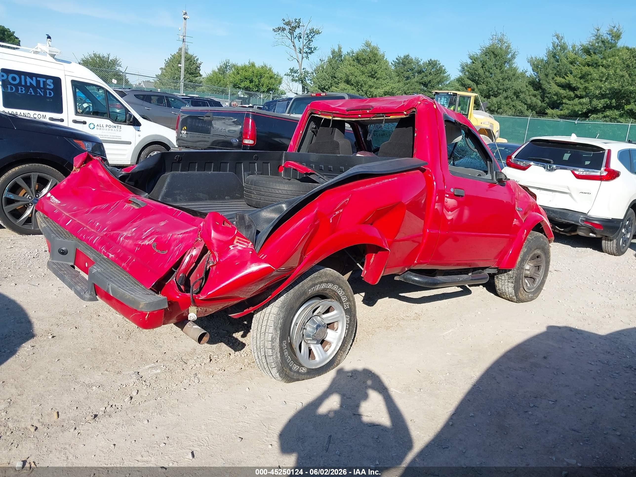 2004 Ford Ranger Edge/xl/xlt Red vin: 1FTYR10U94PB28784