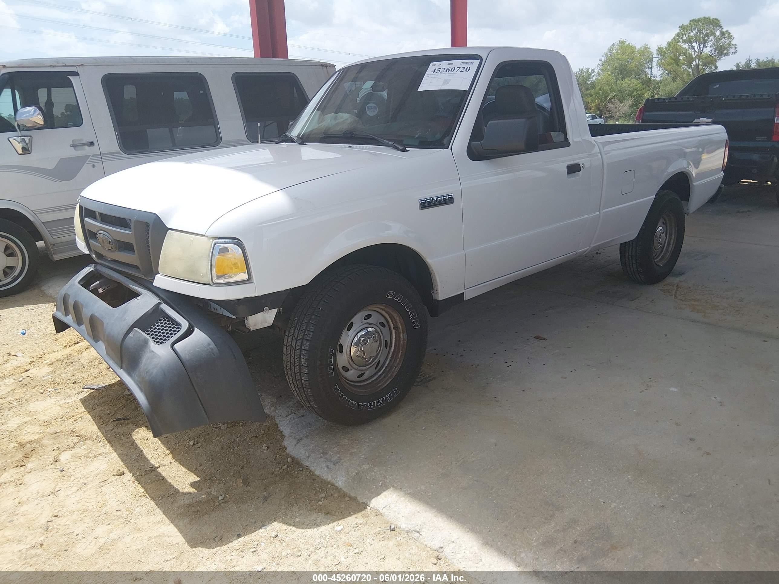 2006 Ford Ranger Sport/stx/xl/xlt White vin: 1FTYR10U96PA81355