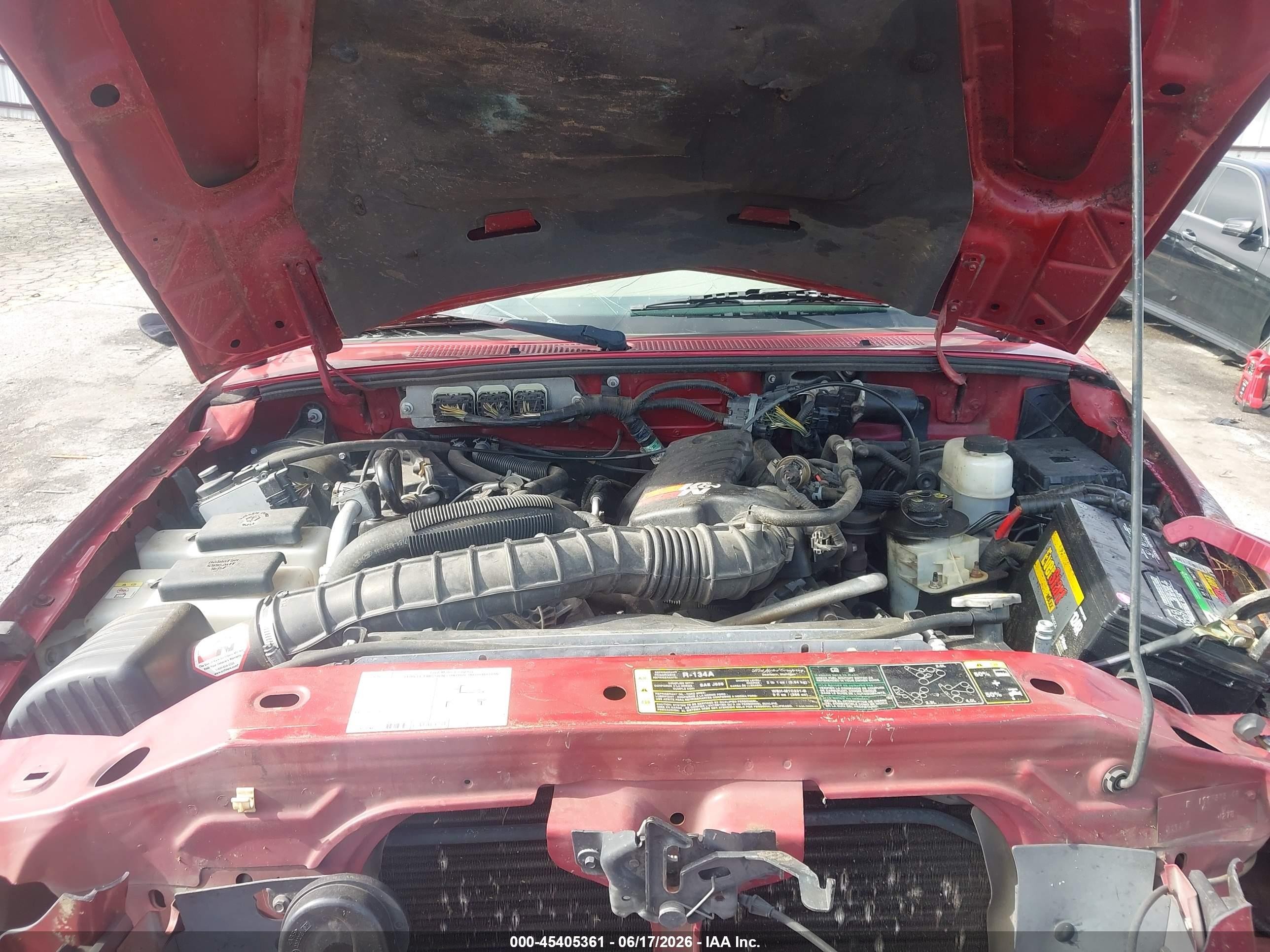 2007 Ford Ranger Sport/stx/xl/xlt Red vin: 1FTYR10U97PA11923