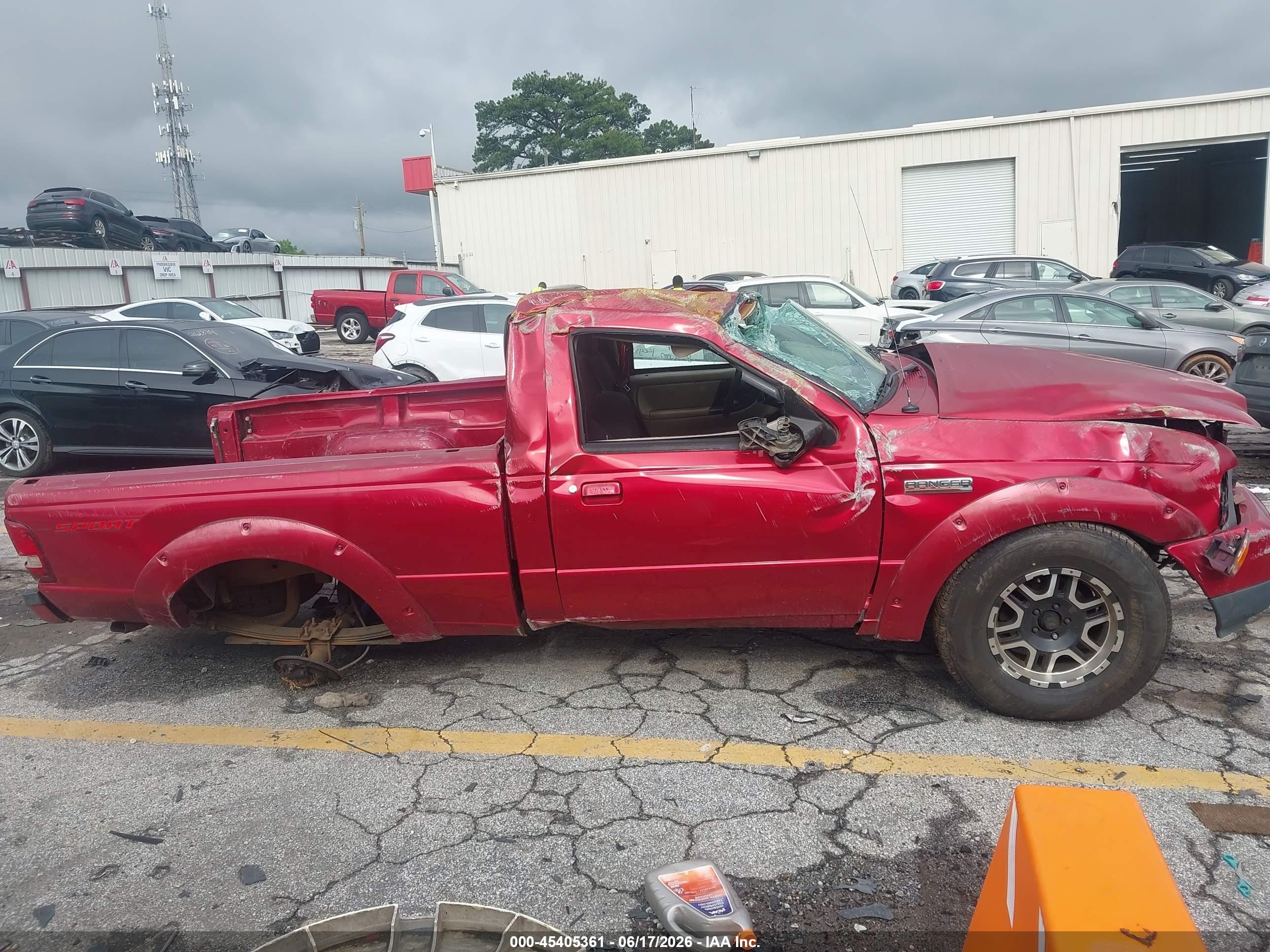 2007 Ford Ranger Sport/stx/xl/xlt Red vin: 1FTYR10U97PA11923
