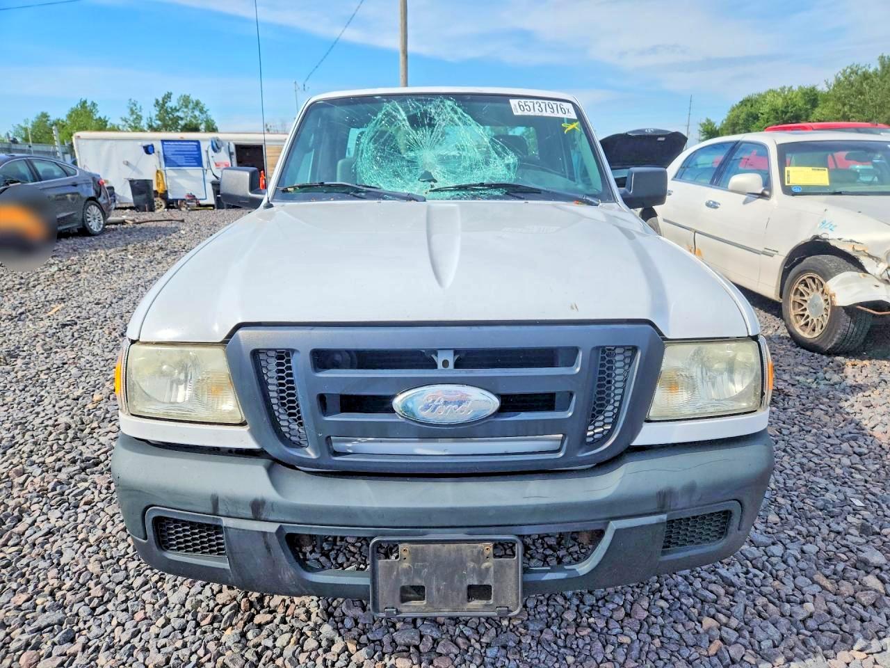 2007 Ford Ranger White vin: 1FTYR10U97PA60622