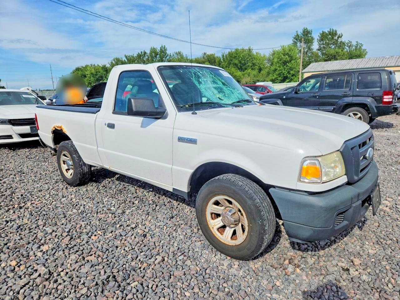 2007 Ford Ranger Белый vin: 1FTYR10U97PA60622