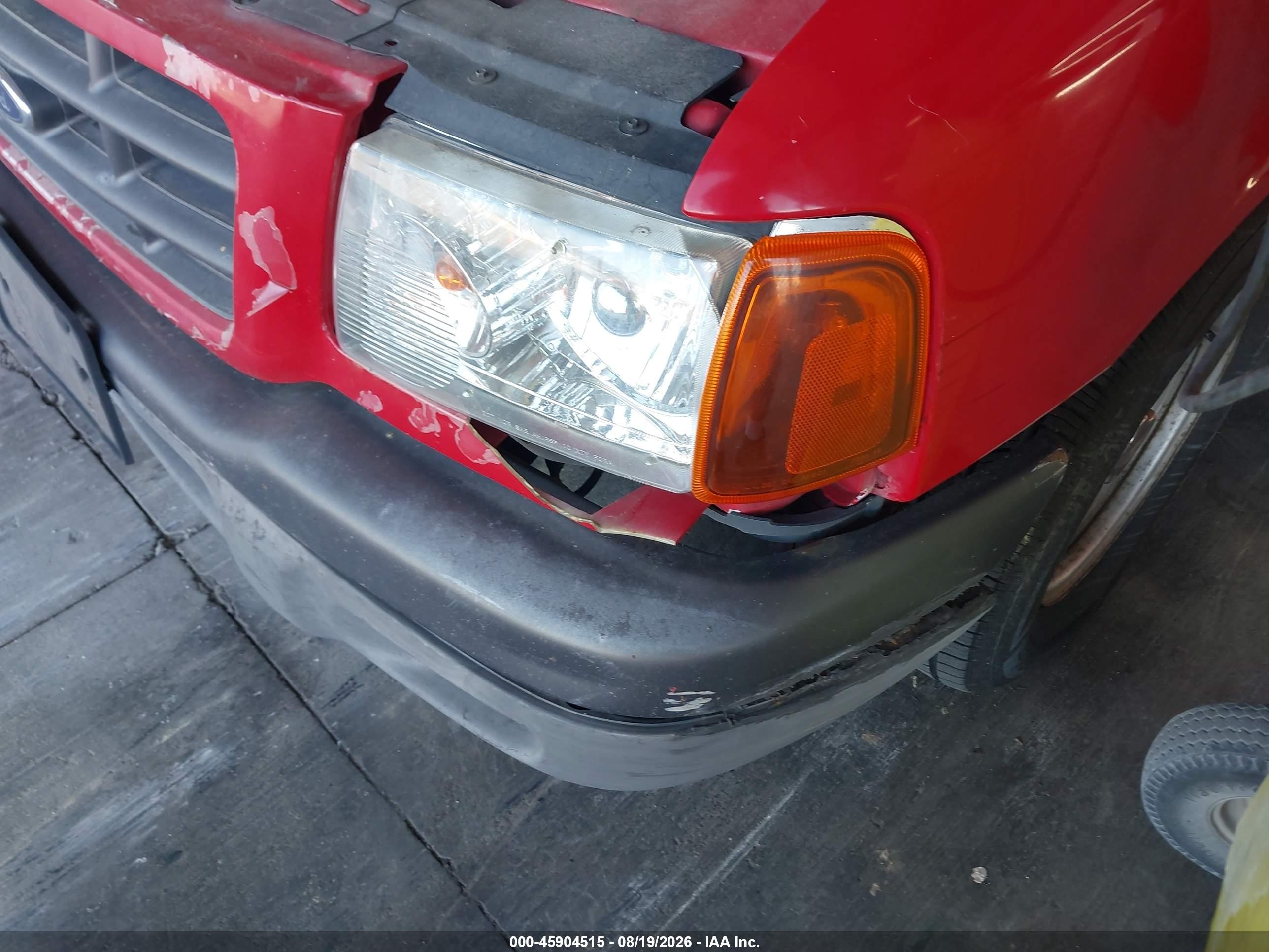 2001 Ford Ranger Edge/xl/xlt Red vin: 1FTYR10UX1PA94088