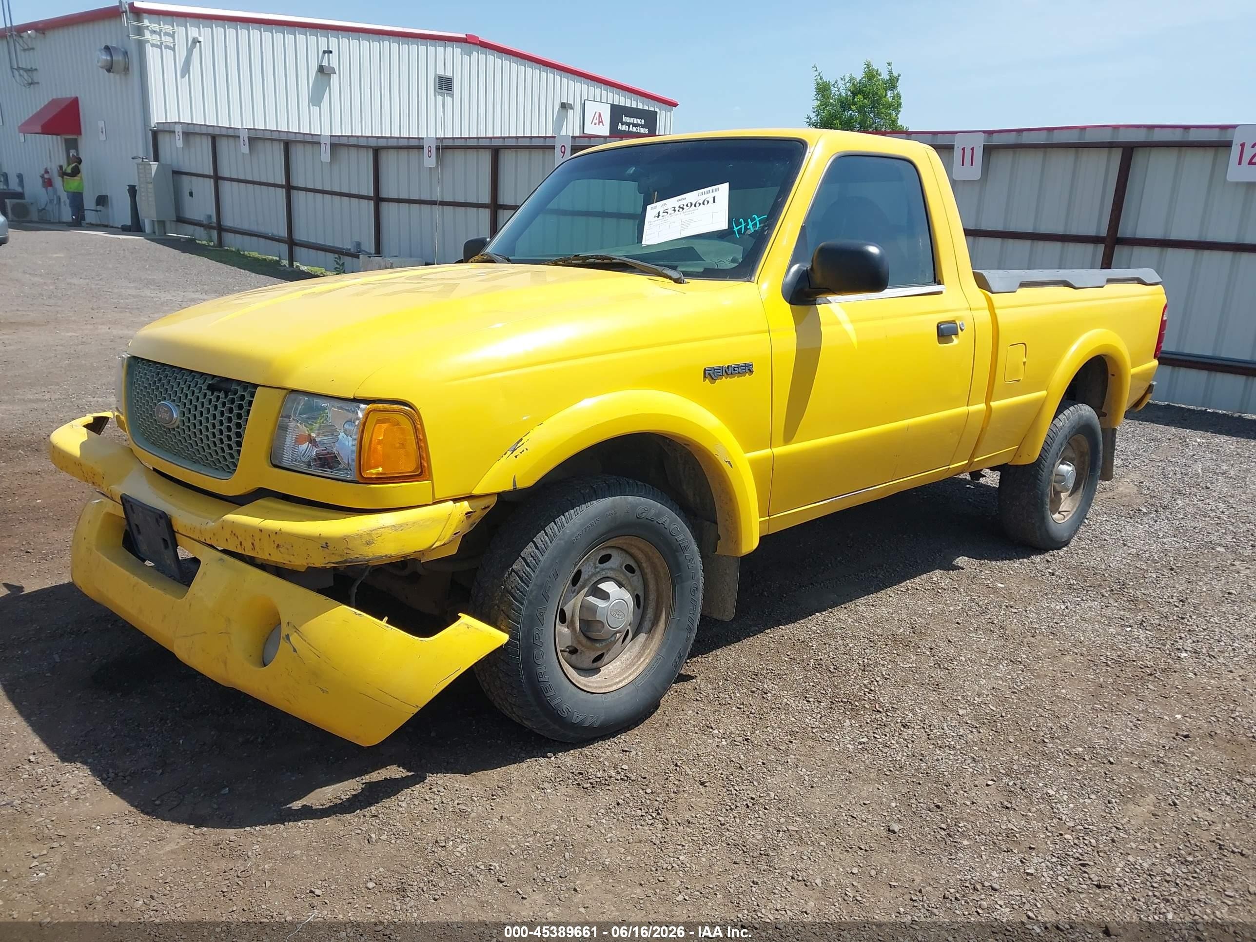 2001 Ford Ranger Edge/xl/xlt Желтый vin: 1FTYR10UX1TA52432