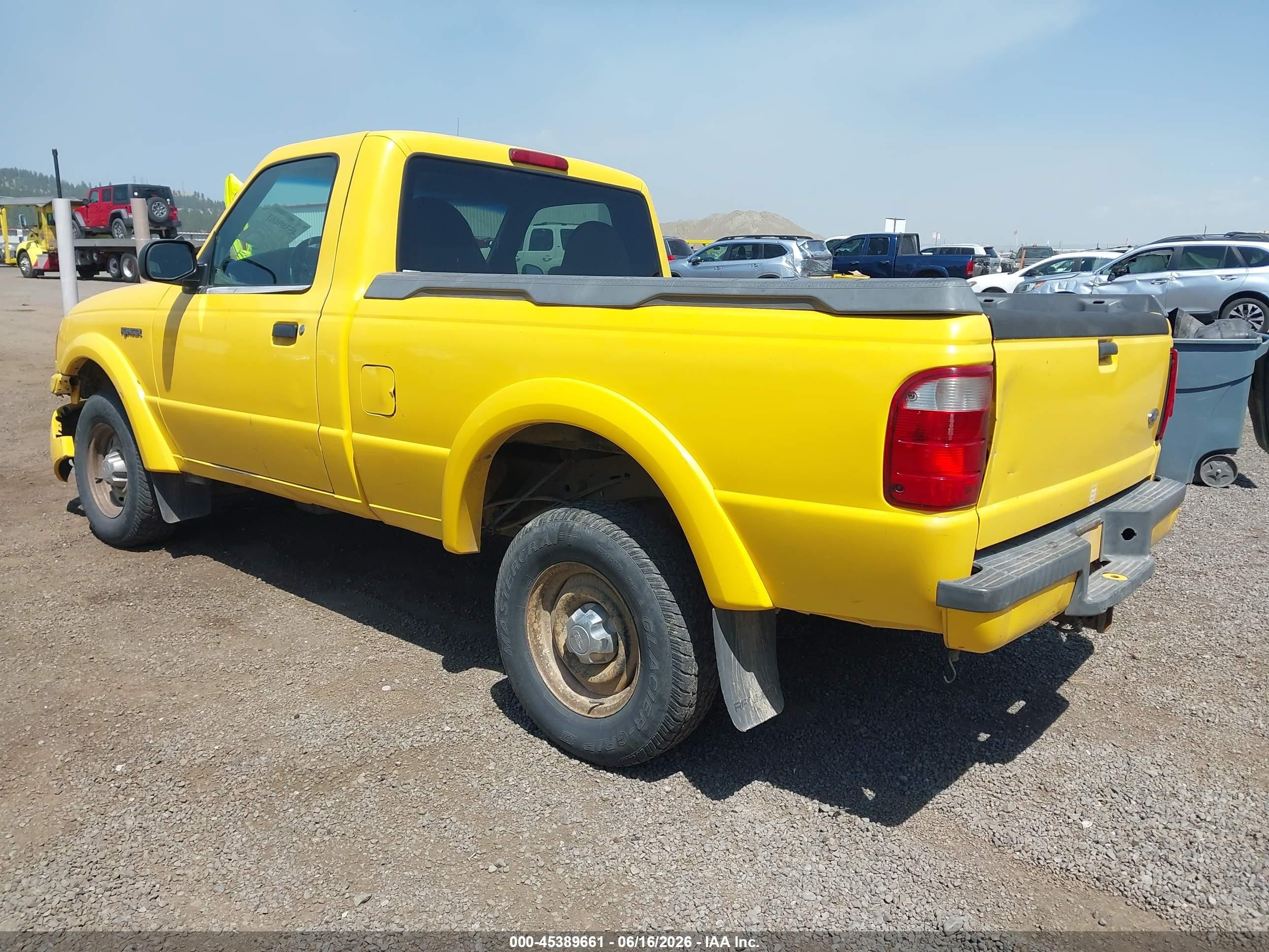 2001 Ford Ranger Edge/xl/xlt Желтый vin: 1FTYR10UX1TA52432