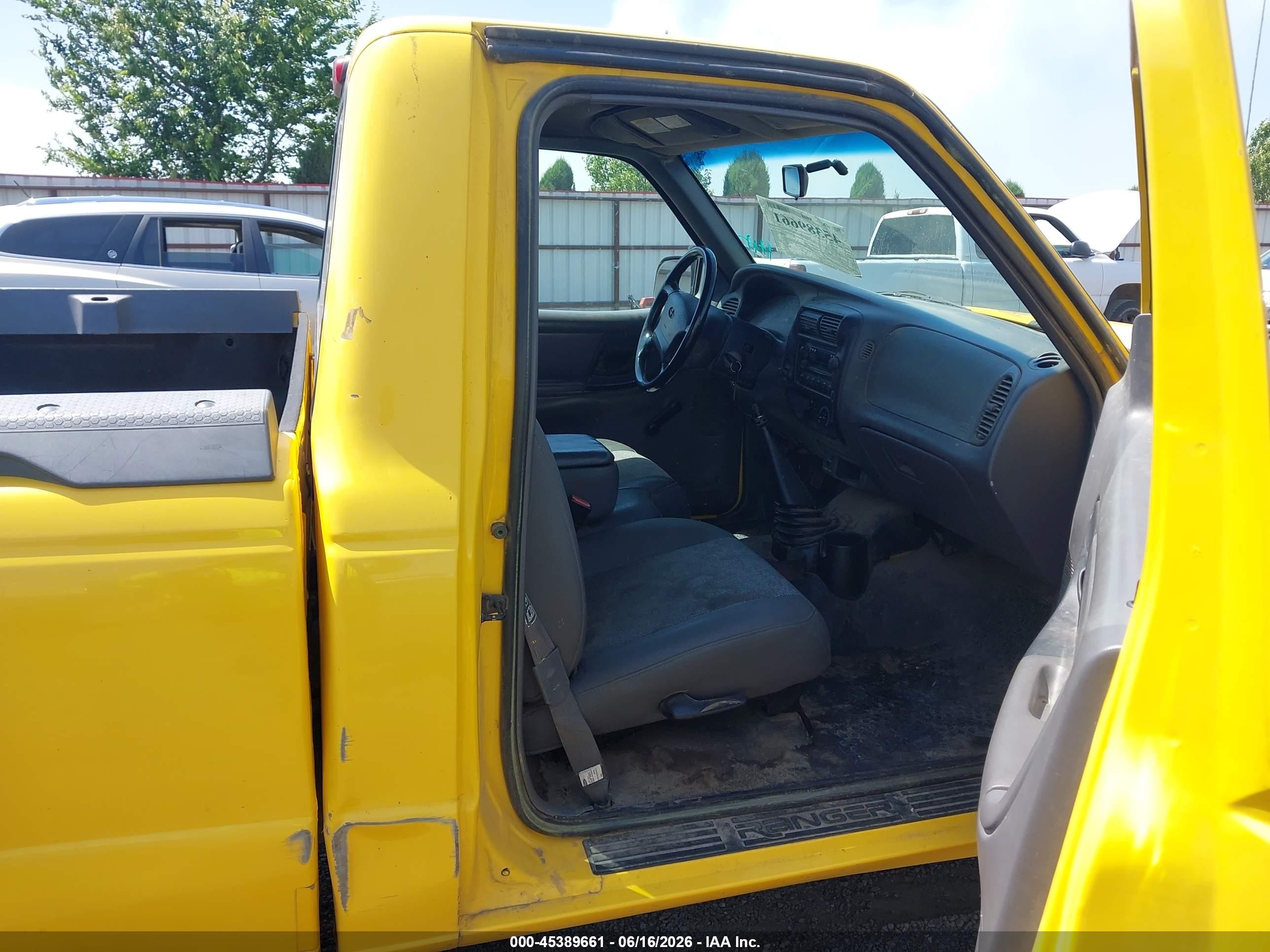 2001 Ford Ranger Edge/xl/xlt Желтый vin: 1FTYR10UX1TA52432