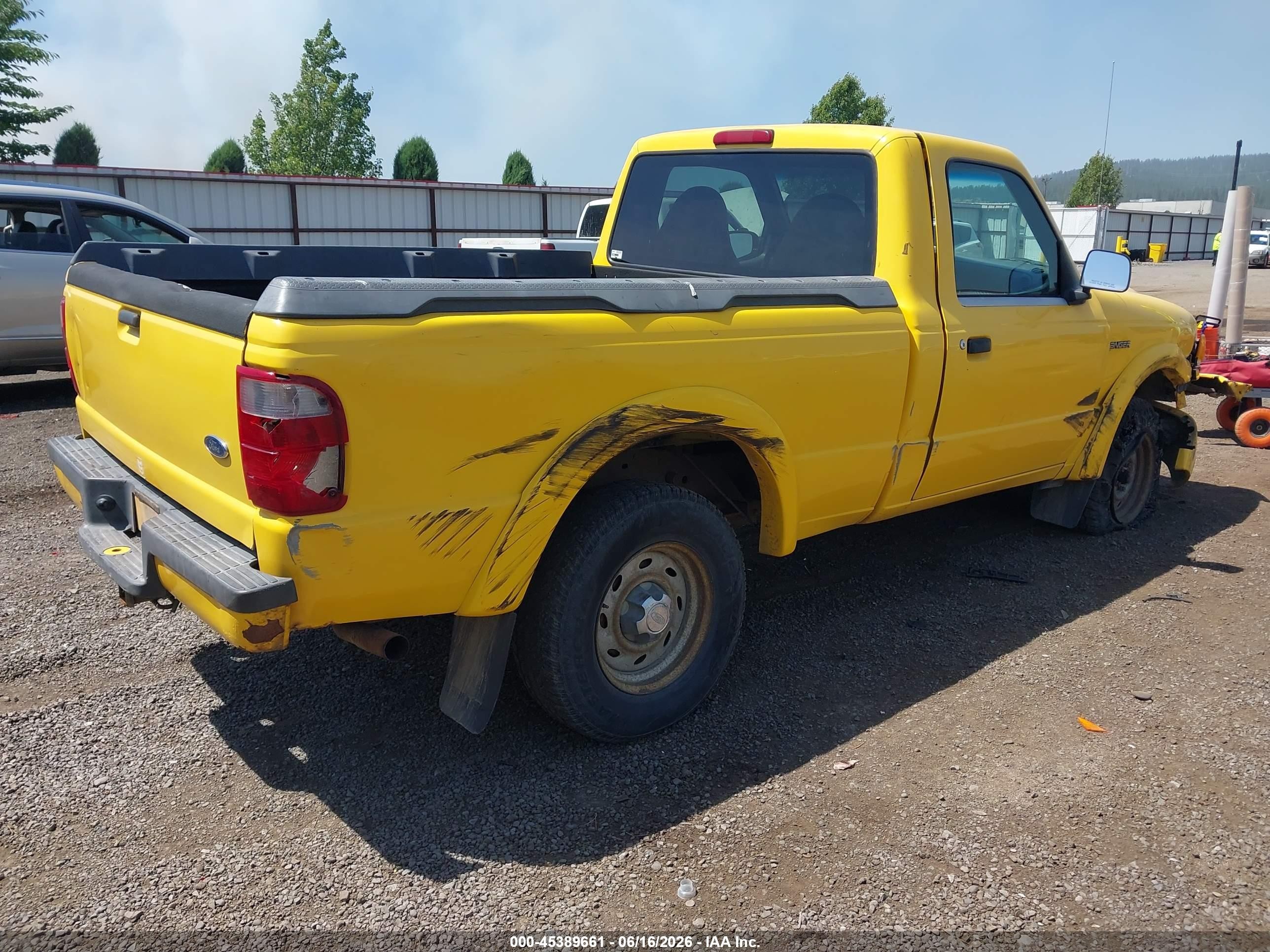 2001 Ford Ranger Edge/xl/xlt Желтый vin: 1FTYR10UX1TA52432