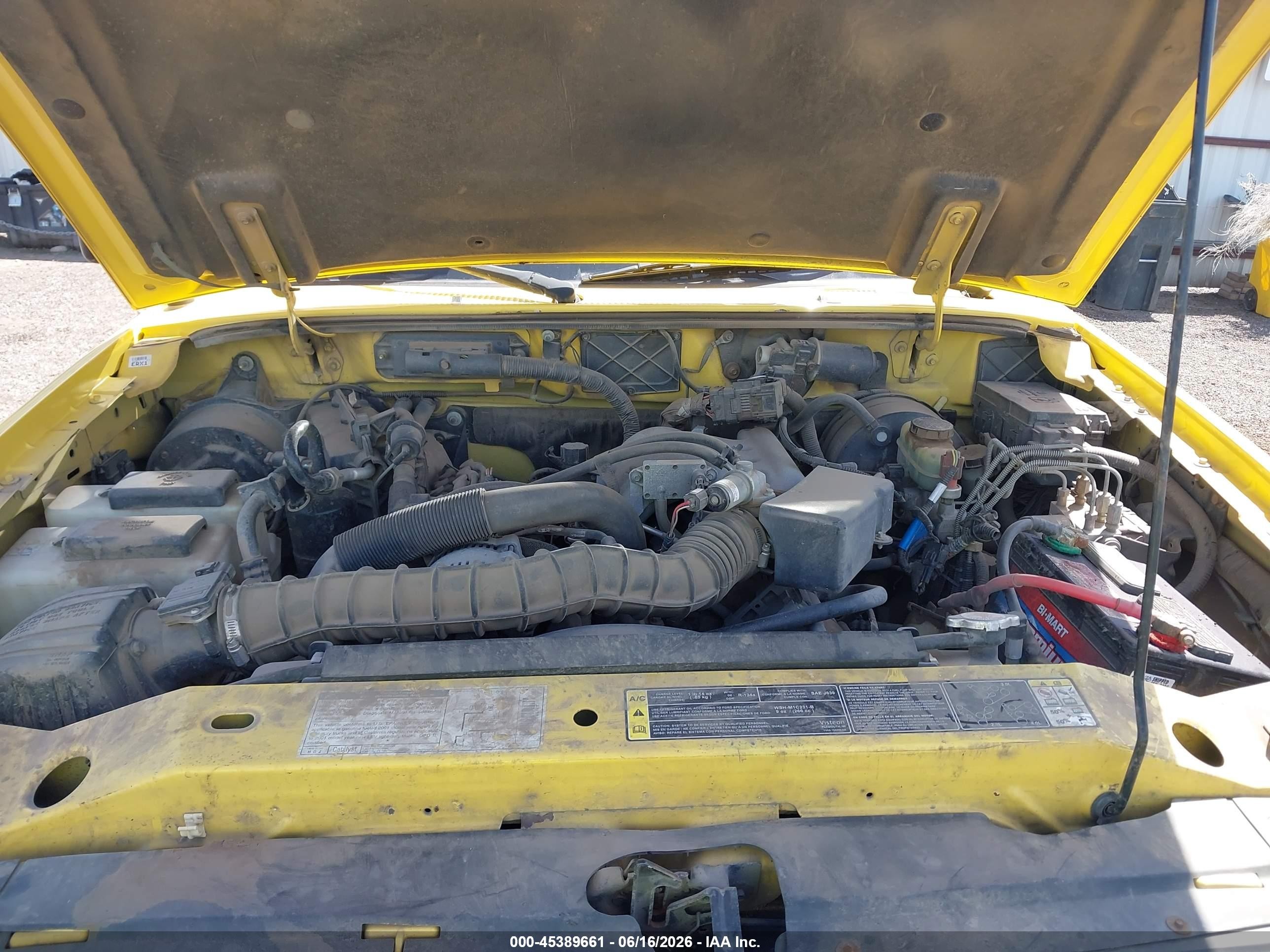2001 Ford Ranger Edge/xl/xlt Желтый vin: 1FTYR10UX1TA52432