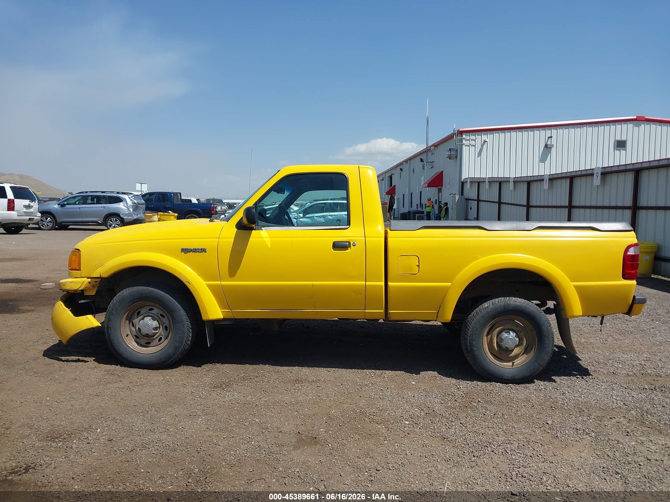 2001 Ford Ranger Edge/xl/xlt Желтый vin: 1FTYR10UX1TA52432