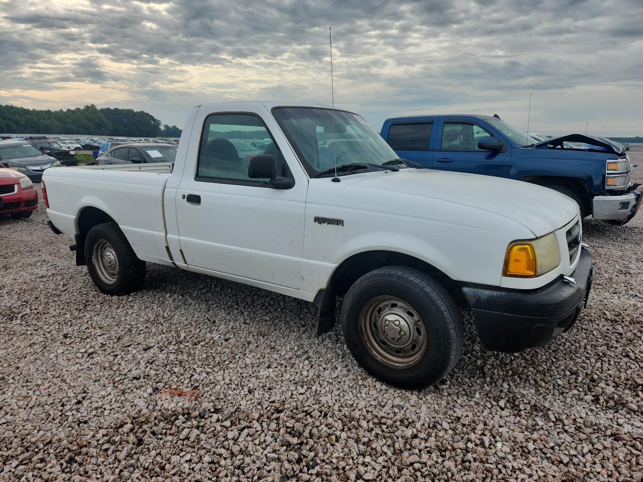 2002 Ford Ranger White vin: 1FTYR10UX2TA19383