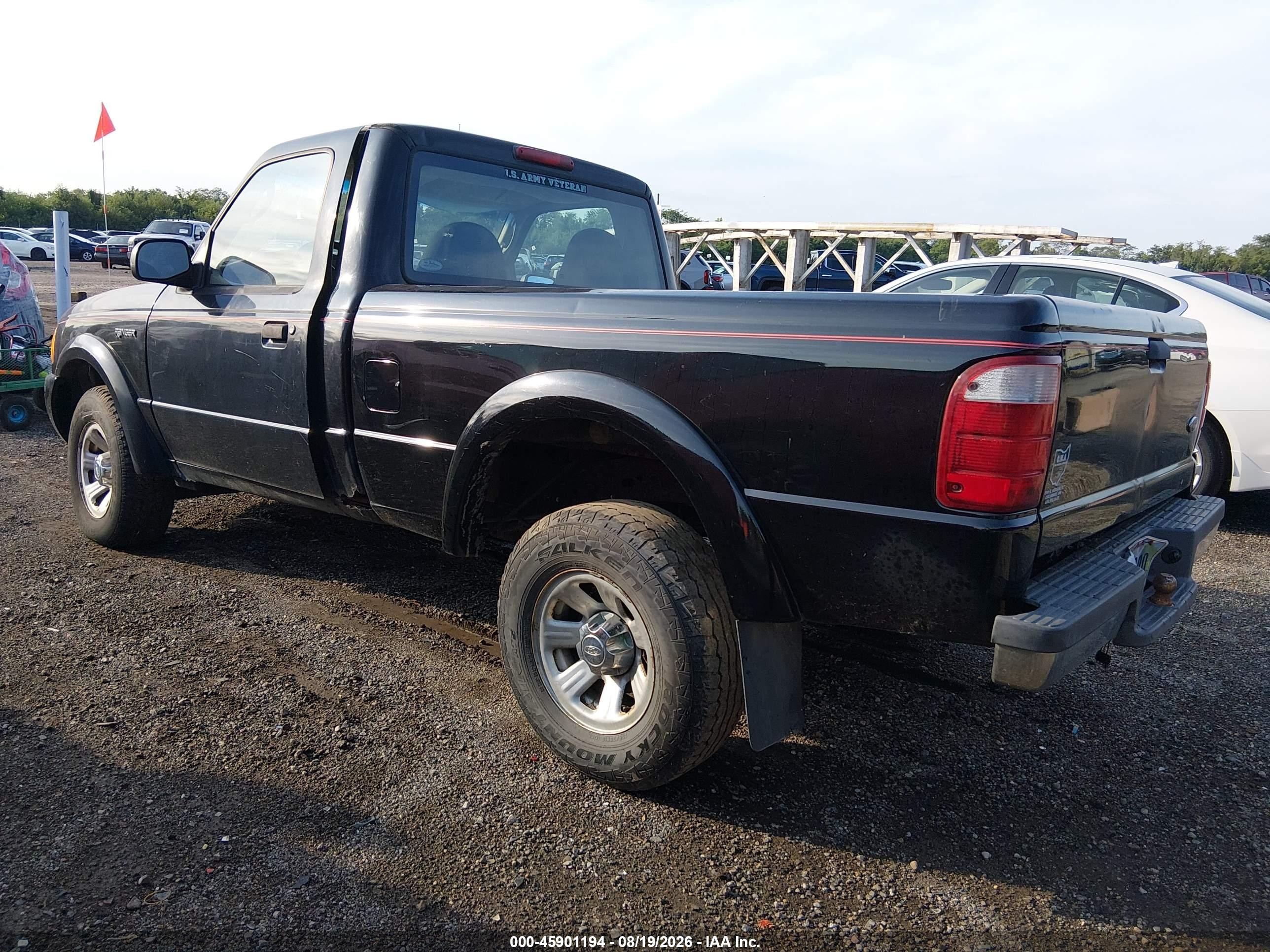 2003 Ford Ranger Edge/xl/xlt Black vin: 1FTYR10UX3PB63087
