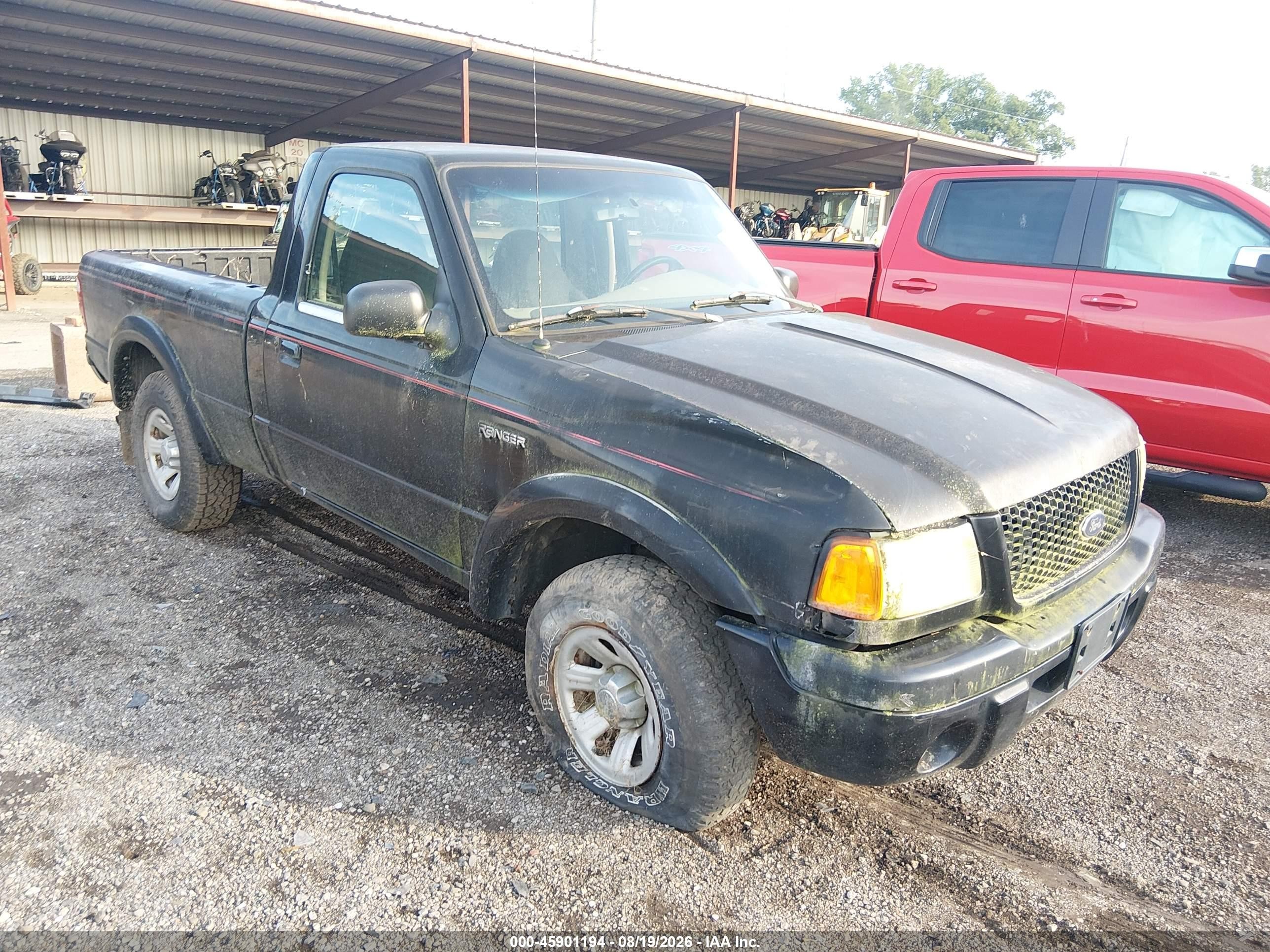 2003 Ford Ranger Edge/xl/xlt Black vin: 1FTYR10UX3PB63087