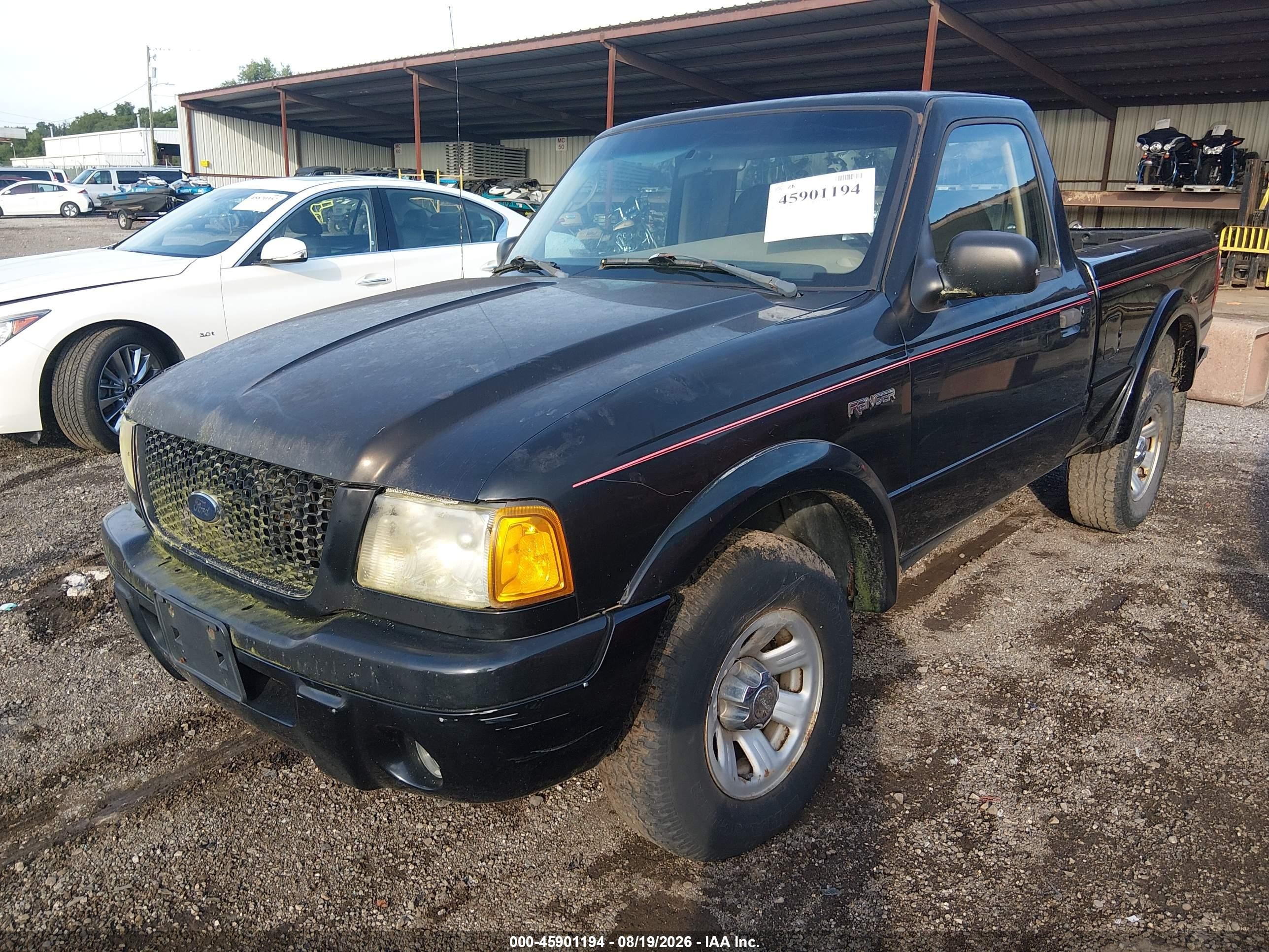2003 Ford Ranger Edge/xl/xlt Black vin: 1FTYR10UX3PB63087