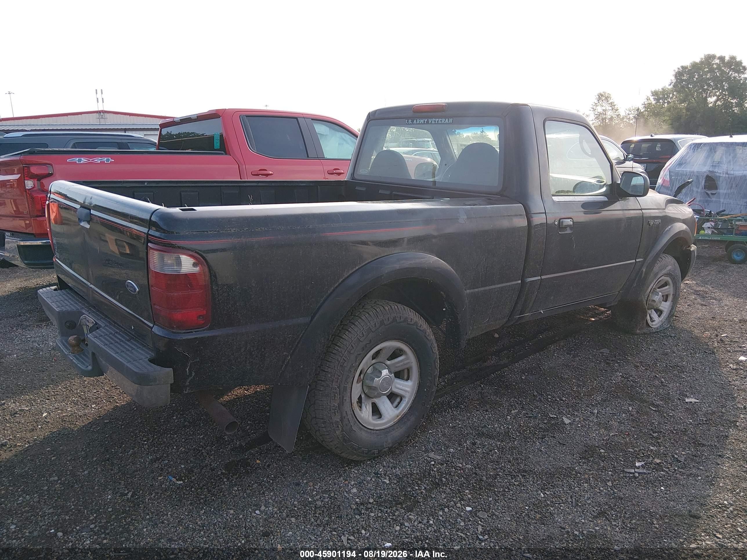 2003 Ford Ranger Edge/xl/xlt Black vin: 1FTYR10UX3PB63087