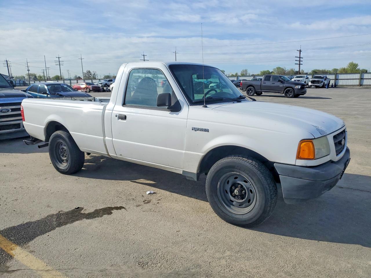 2003 Ford Ranger White vin: 1FTYR10UX3PB69892