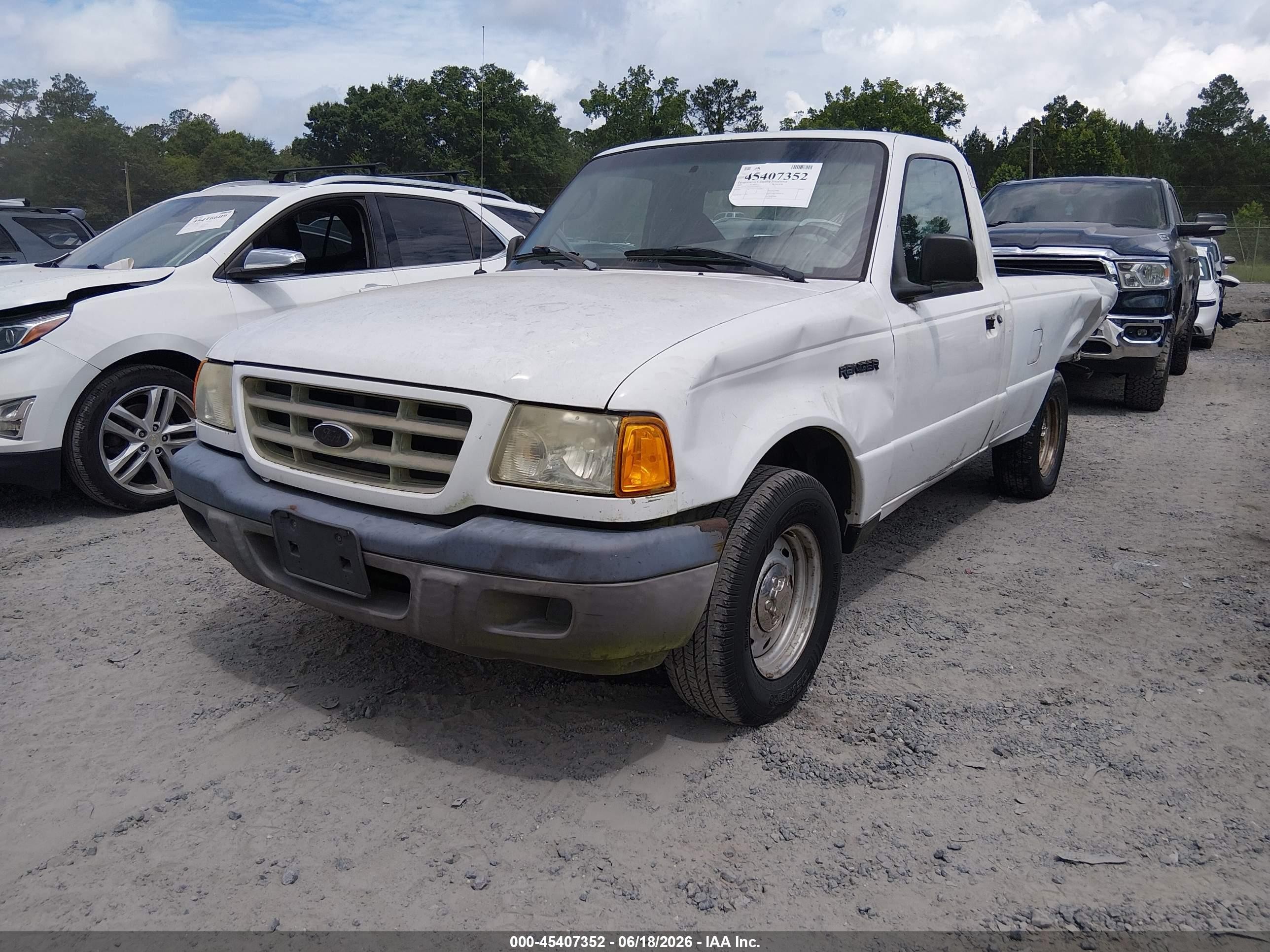 2003 Ford Ranger Edge/xl/xlt Белый vin: 1FTYR10UX3TA25587