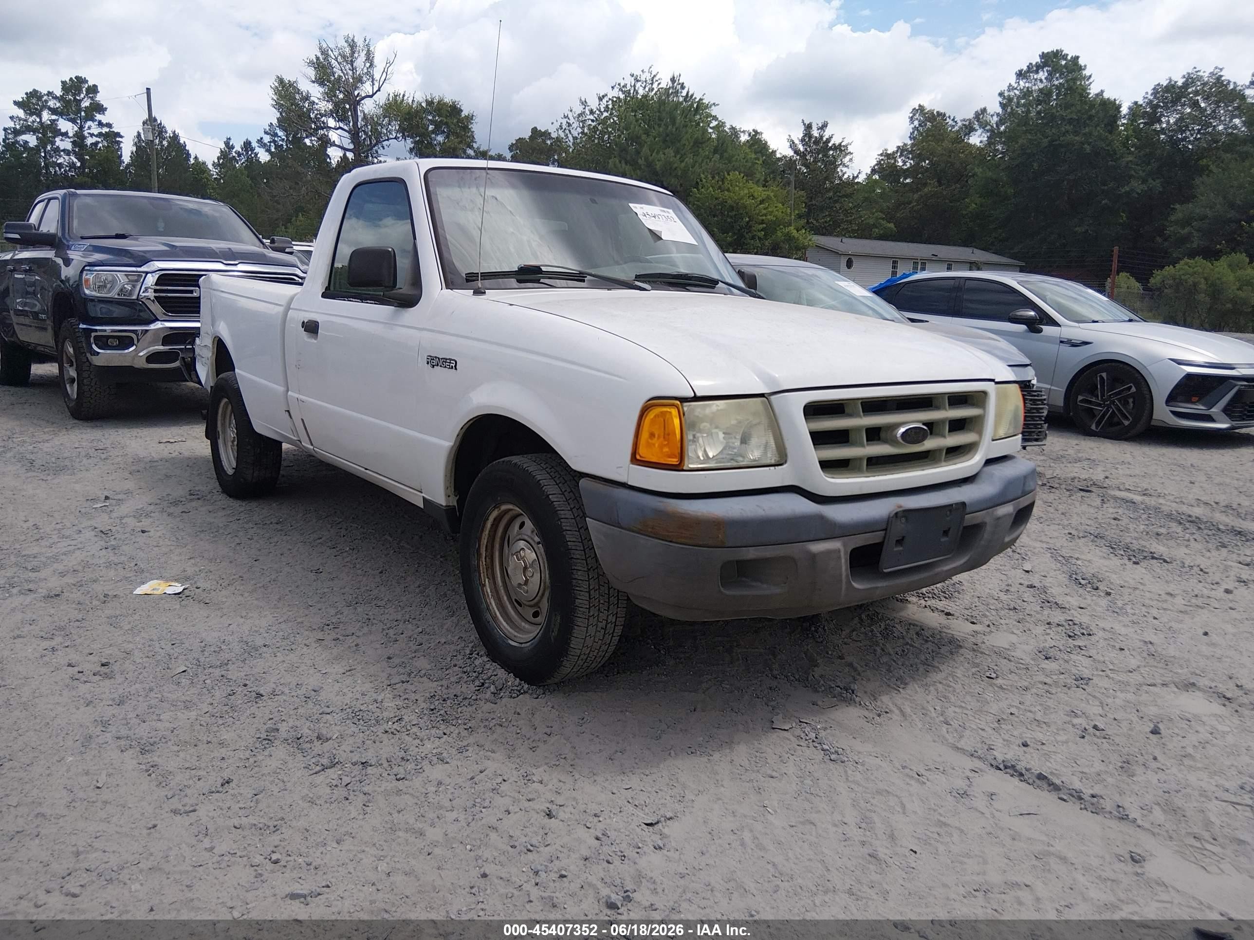 2003 Ford Ranger Edge/xl/xlt Белый vin: 1FTYR10UX3TA25587