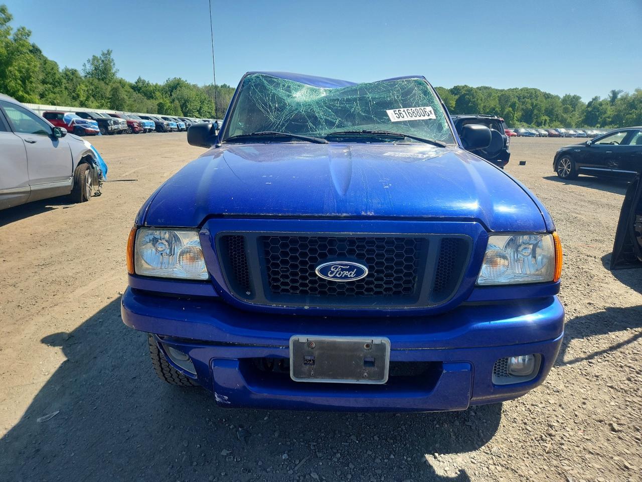 2005 Ford Ranger Blue vin: 1FTYR10UX5PA75143