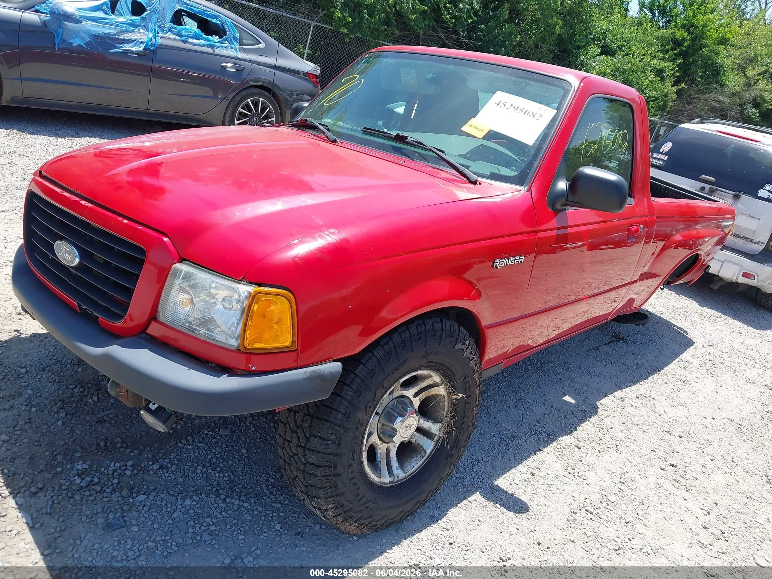 2005 Ford Ranger Edge/stx/xl/xls/xlt Red vin: 1FTYR10UX5PA85994
