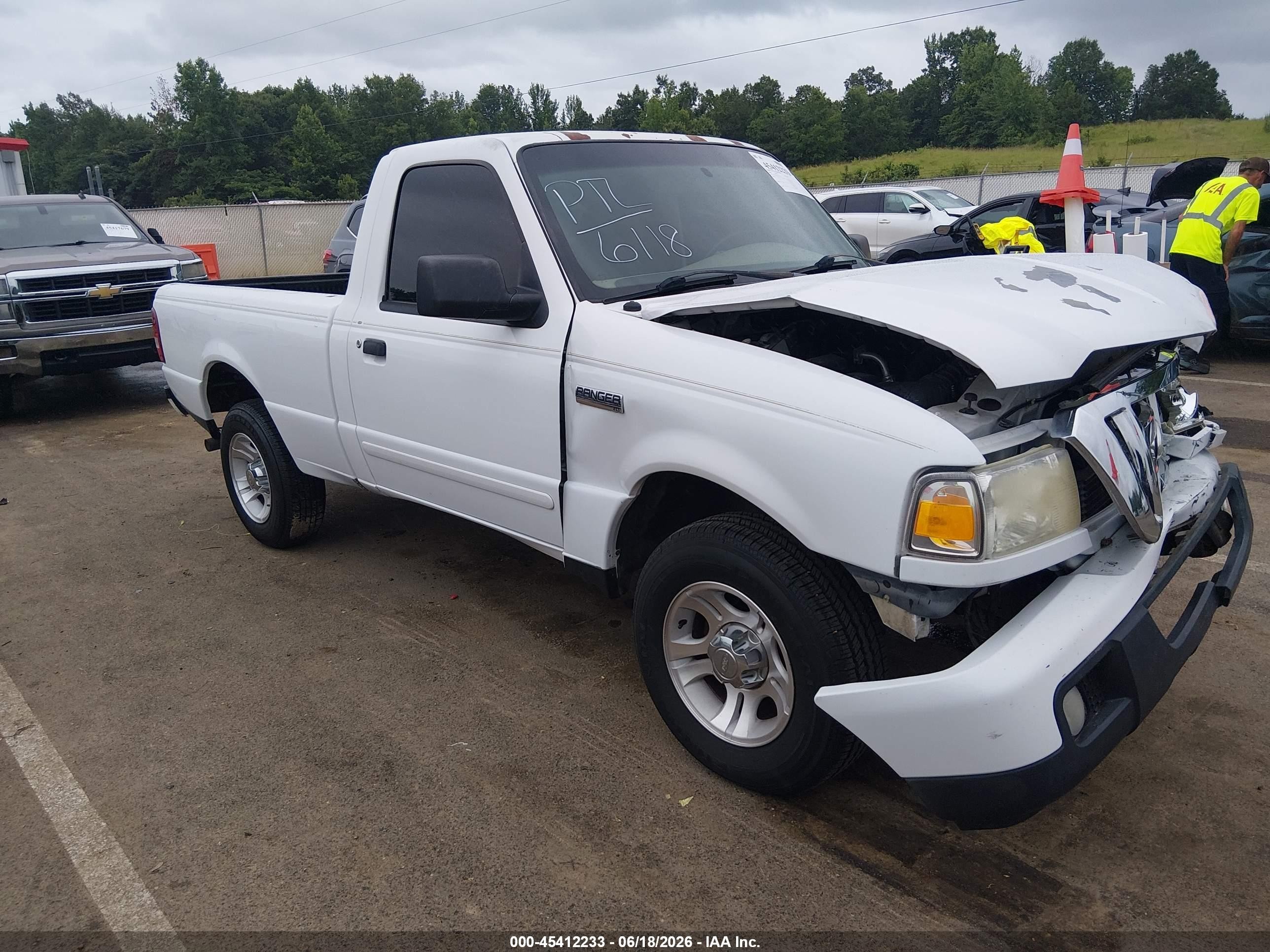 2006 Ford Ranger Sport/stx/xl/xlt White vin: 1FTYR10UX6PA47585