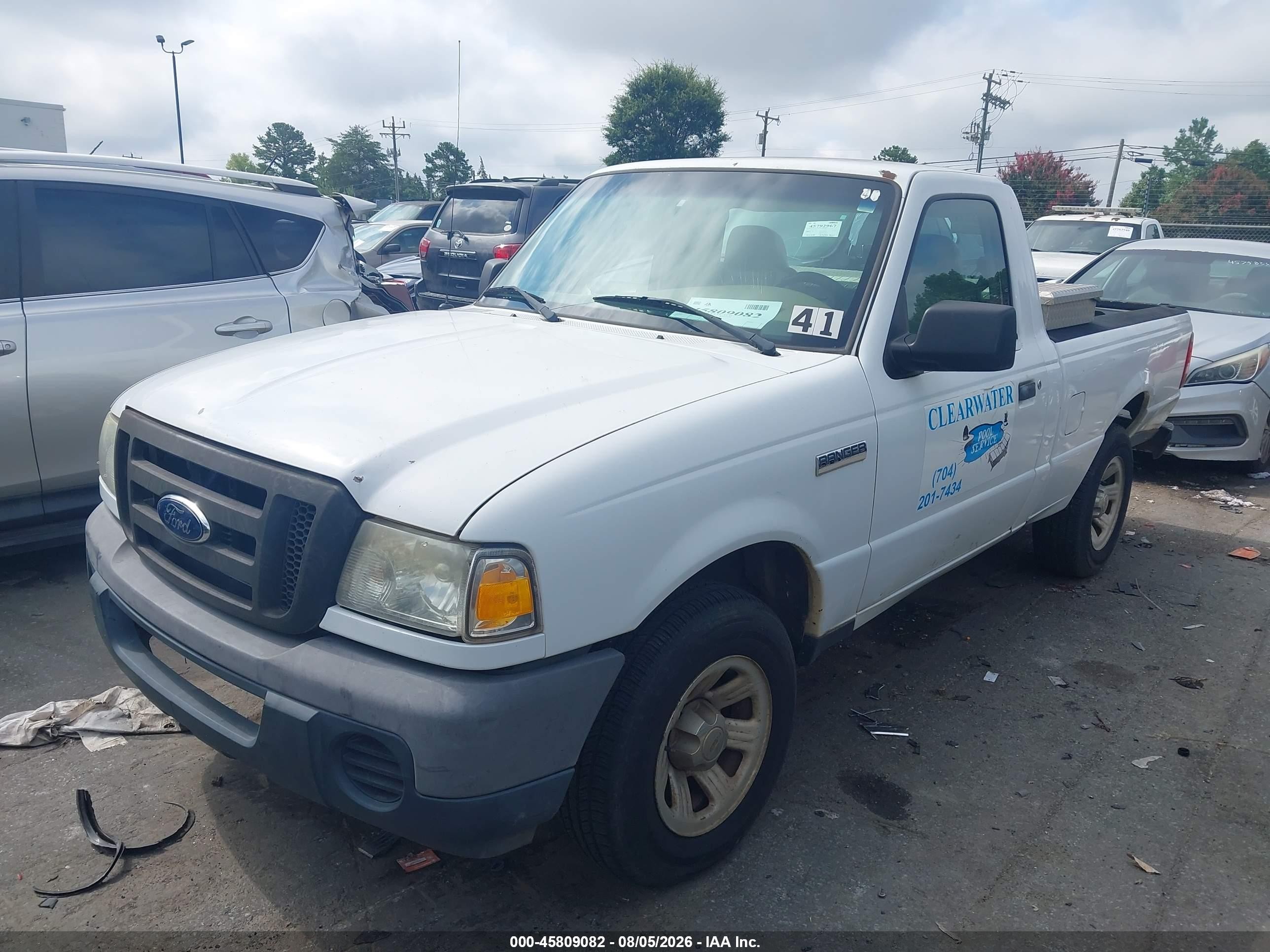 2008 Ford Ranger Sport/xl/xlt White vin: 1FTYR10UX8PA39523
