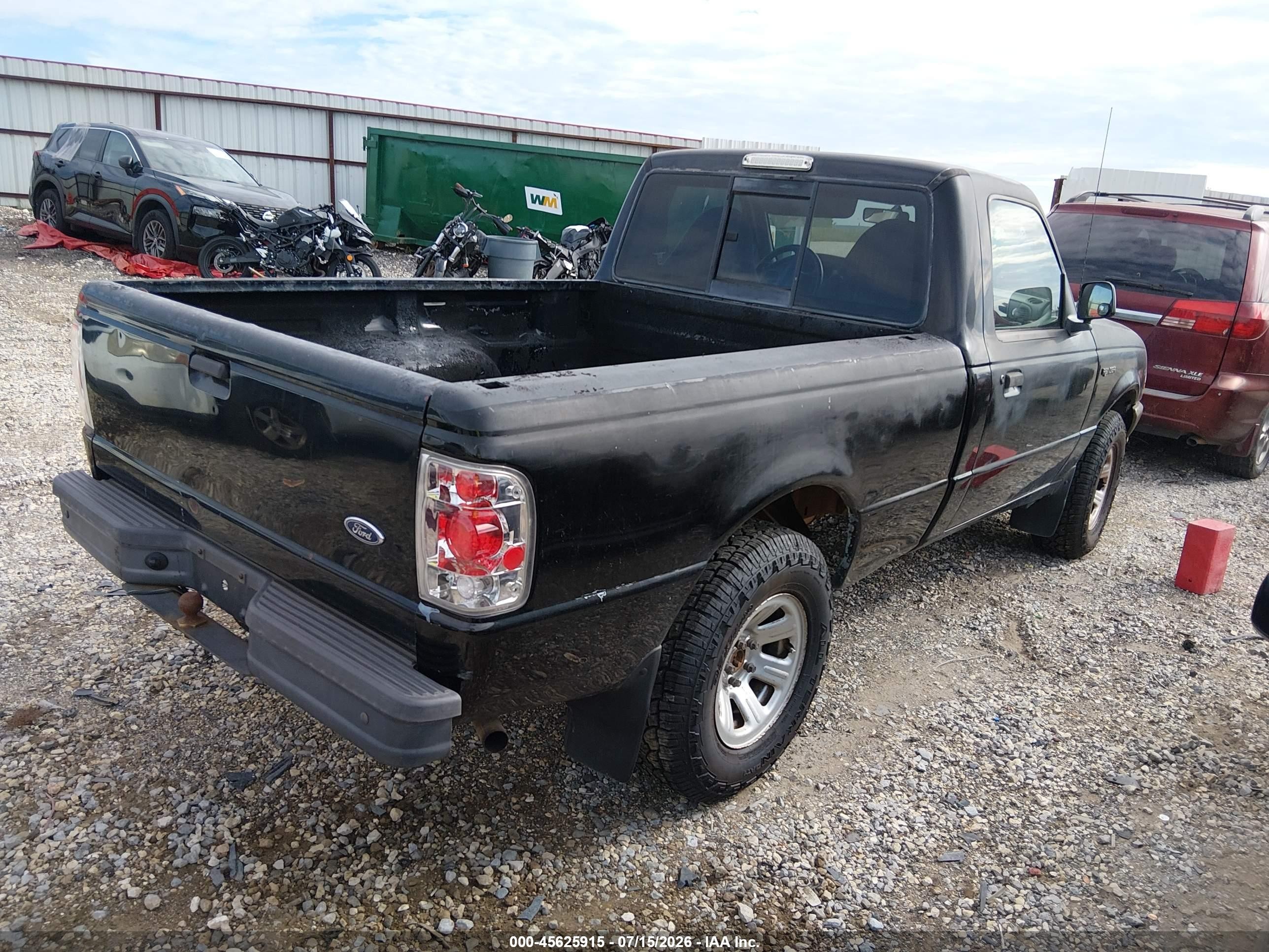 1999 Ford Ranger Xl/xlt Black vin: 1FTYR10V0XPB52159