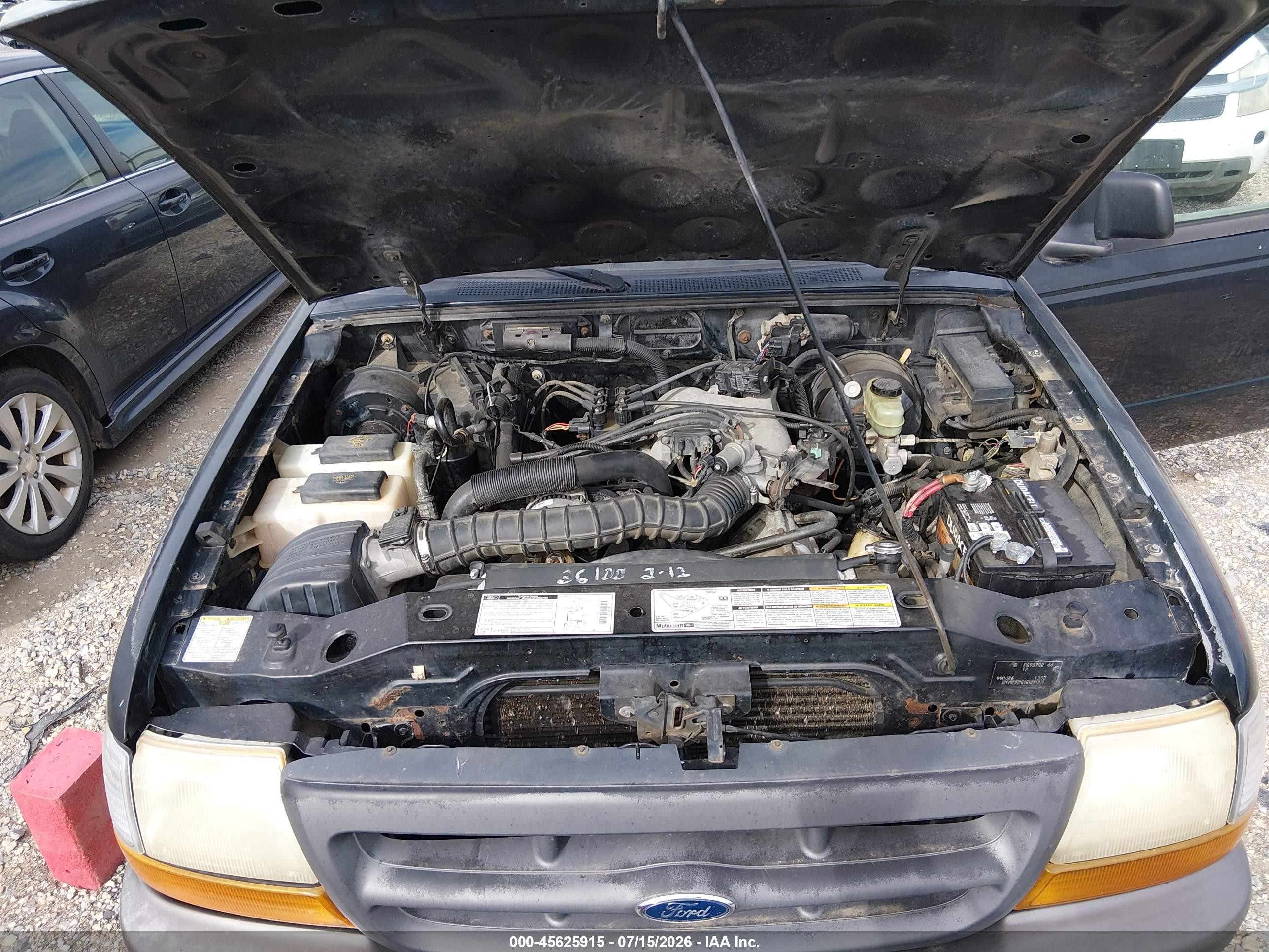 1999 Ford Ranger Xl/xlt Black vin: 1FTYR10V0XPB52159