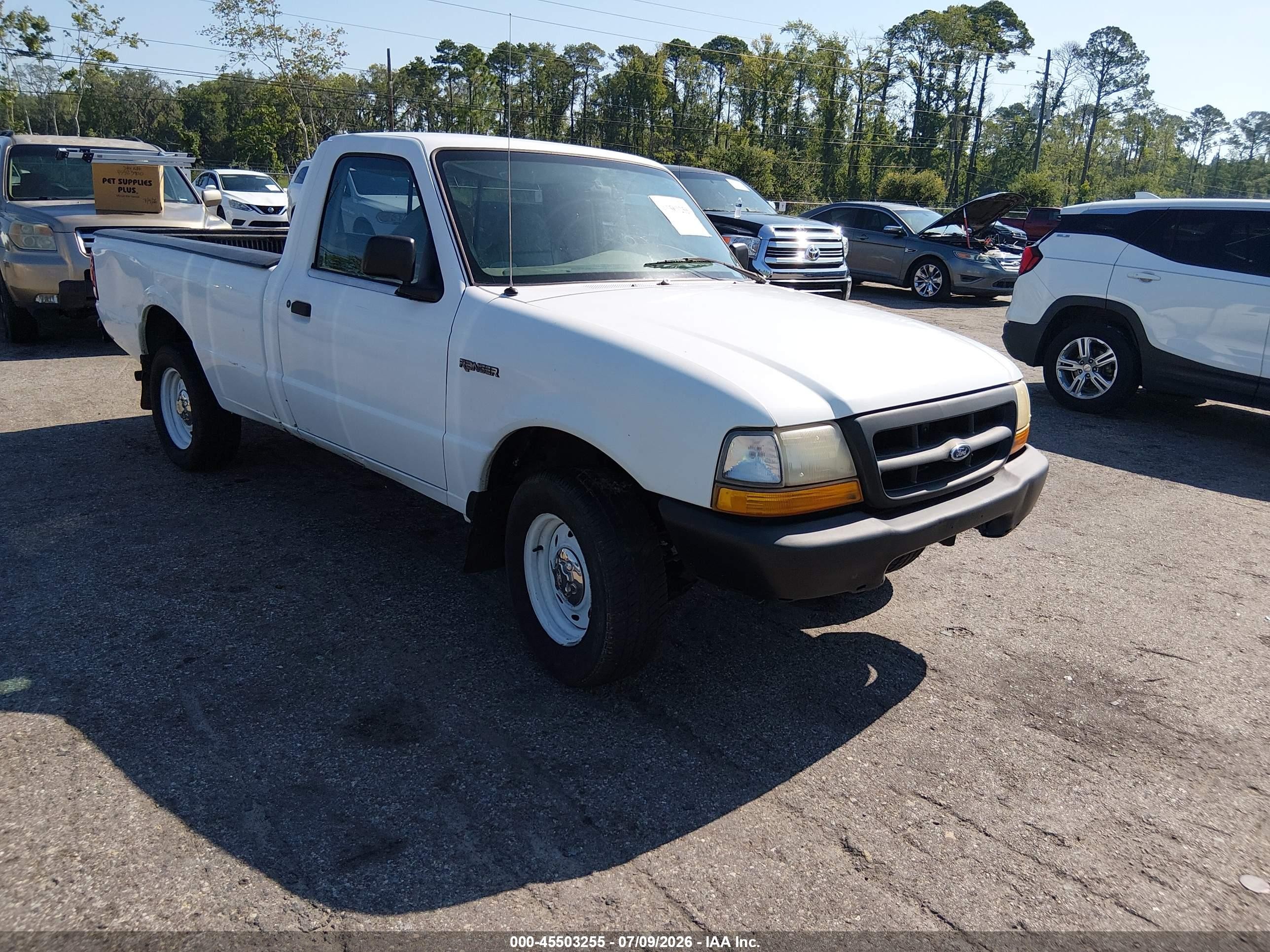 2000 Ford Ranger Xl/xlt White vin: 1FTYR10V0YTB12124
