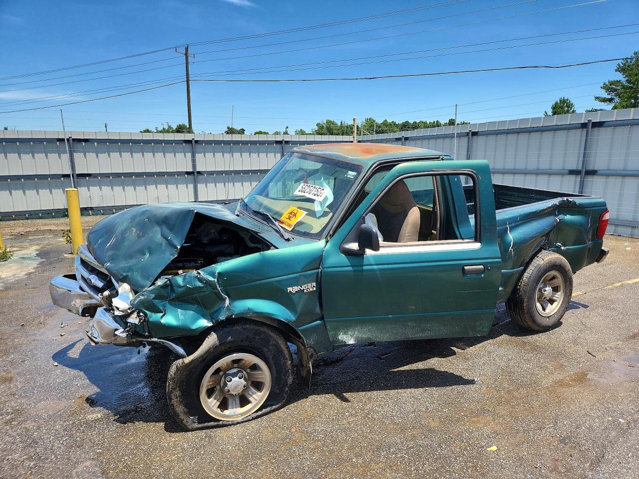 2000 Ford Ranger Green vin: 1FTYR10V1YPB82353