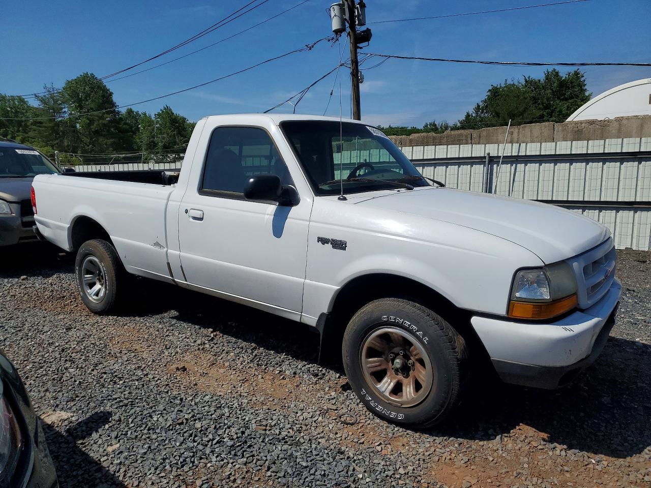 2000 Ford Ranger White vin: 1FTYR10V1YTA75665