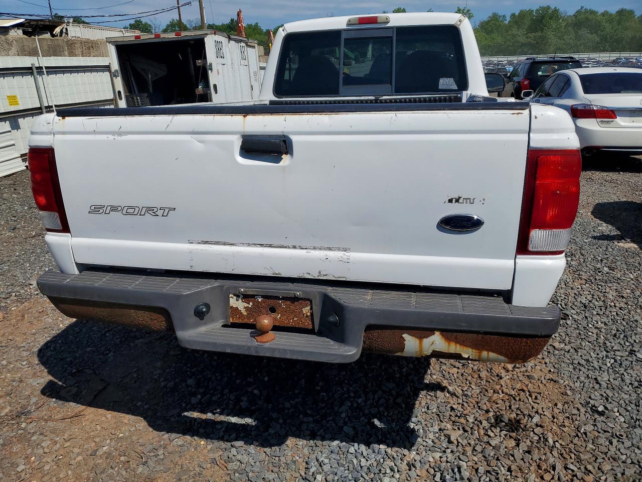 2000 Ford Ranger White vin: 1FTYR10V1YTA75665