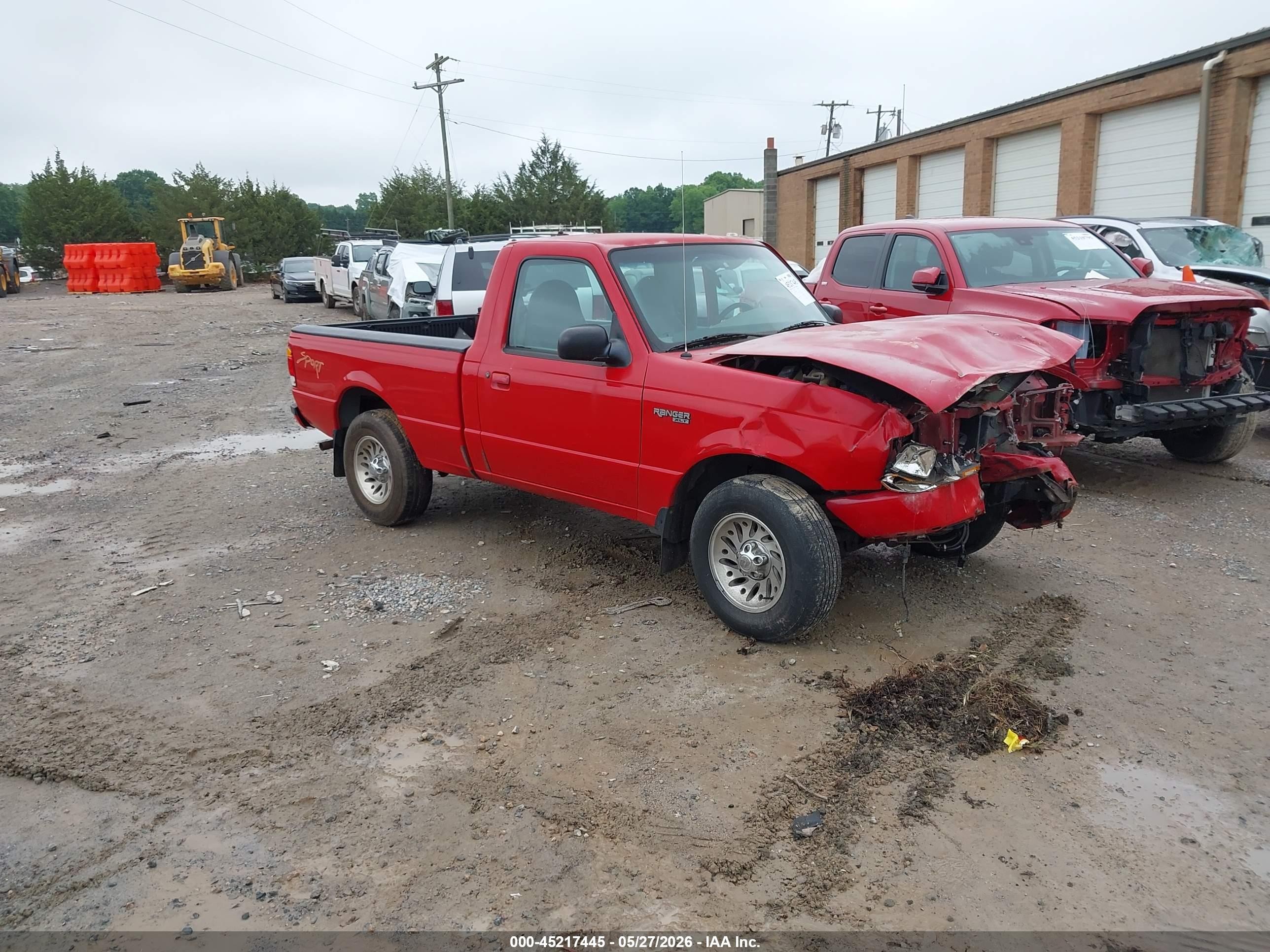 1999 Ford Ranger Xl/xlt Red vin: 1FTYR10V2XPA68697